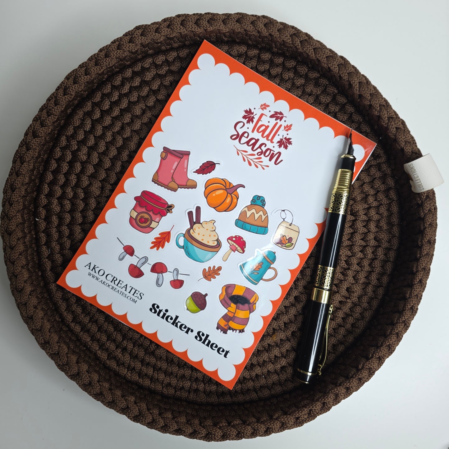 Fall Season Sticker Sheet