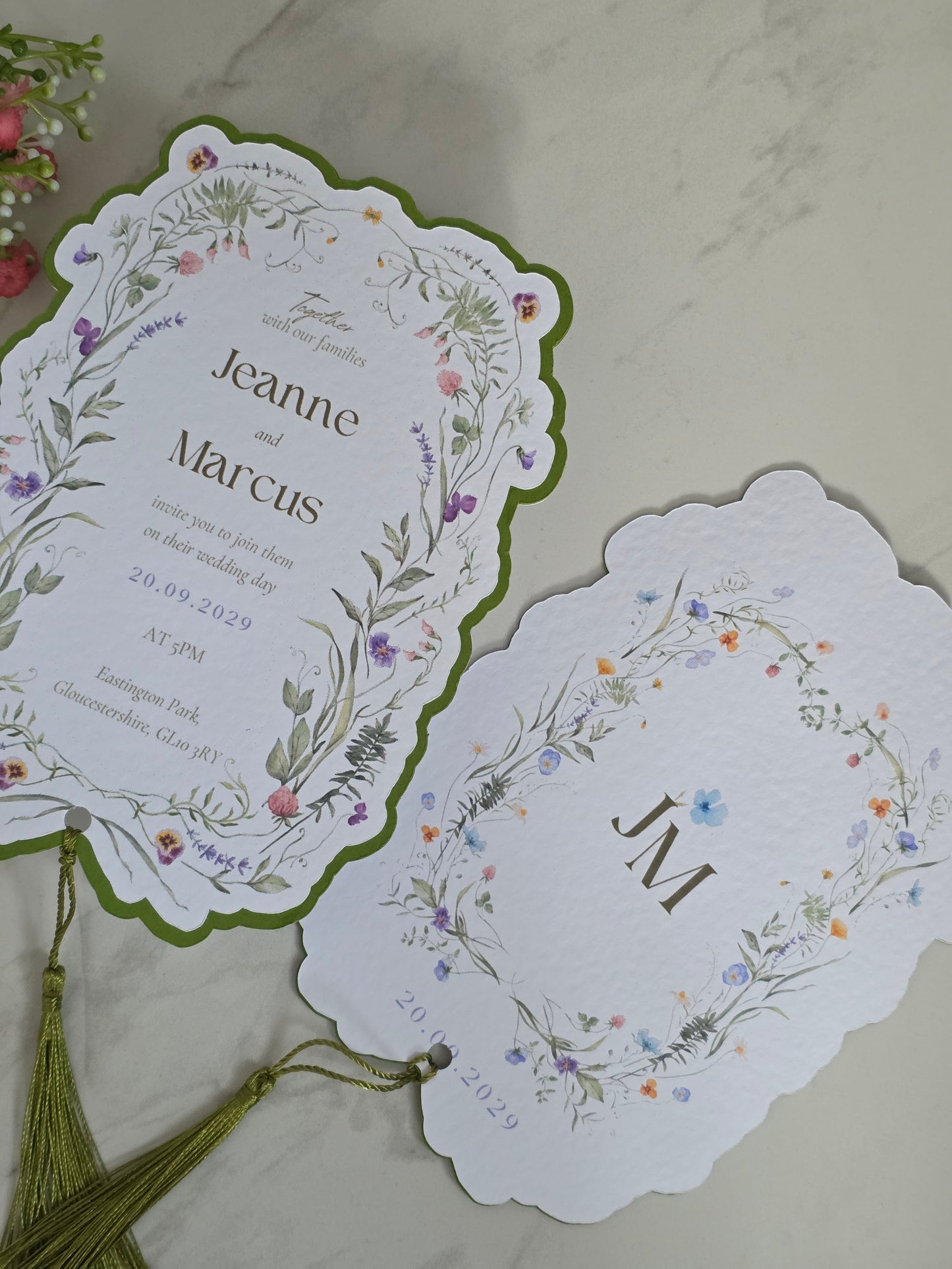 Vintage Floral- Wedding Invitation
