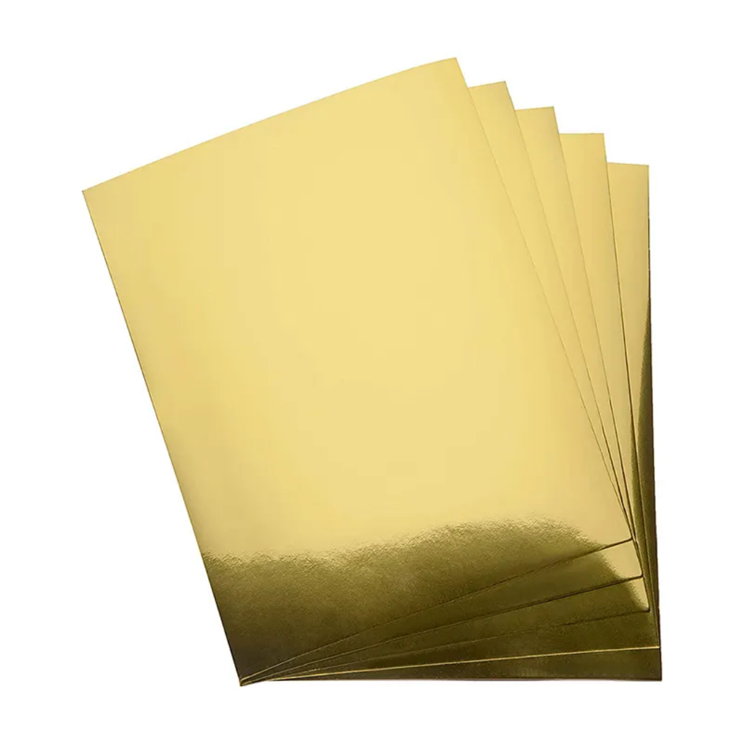 A4 Gold Mirror Cardstock-Pack of 10