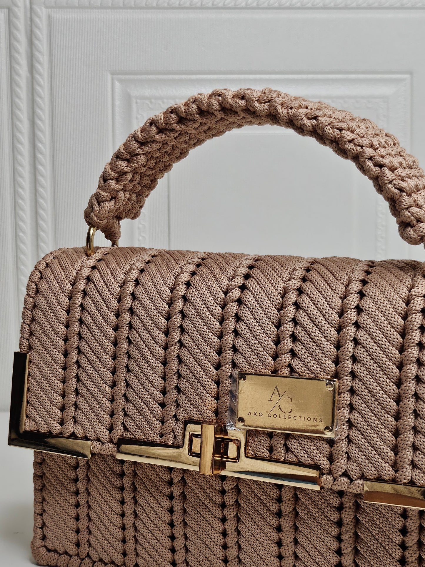 Misha Clutch Bag - Soft Brown