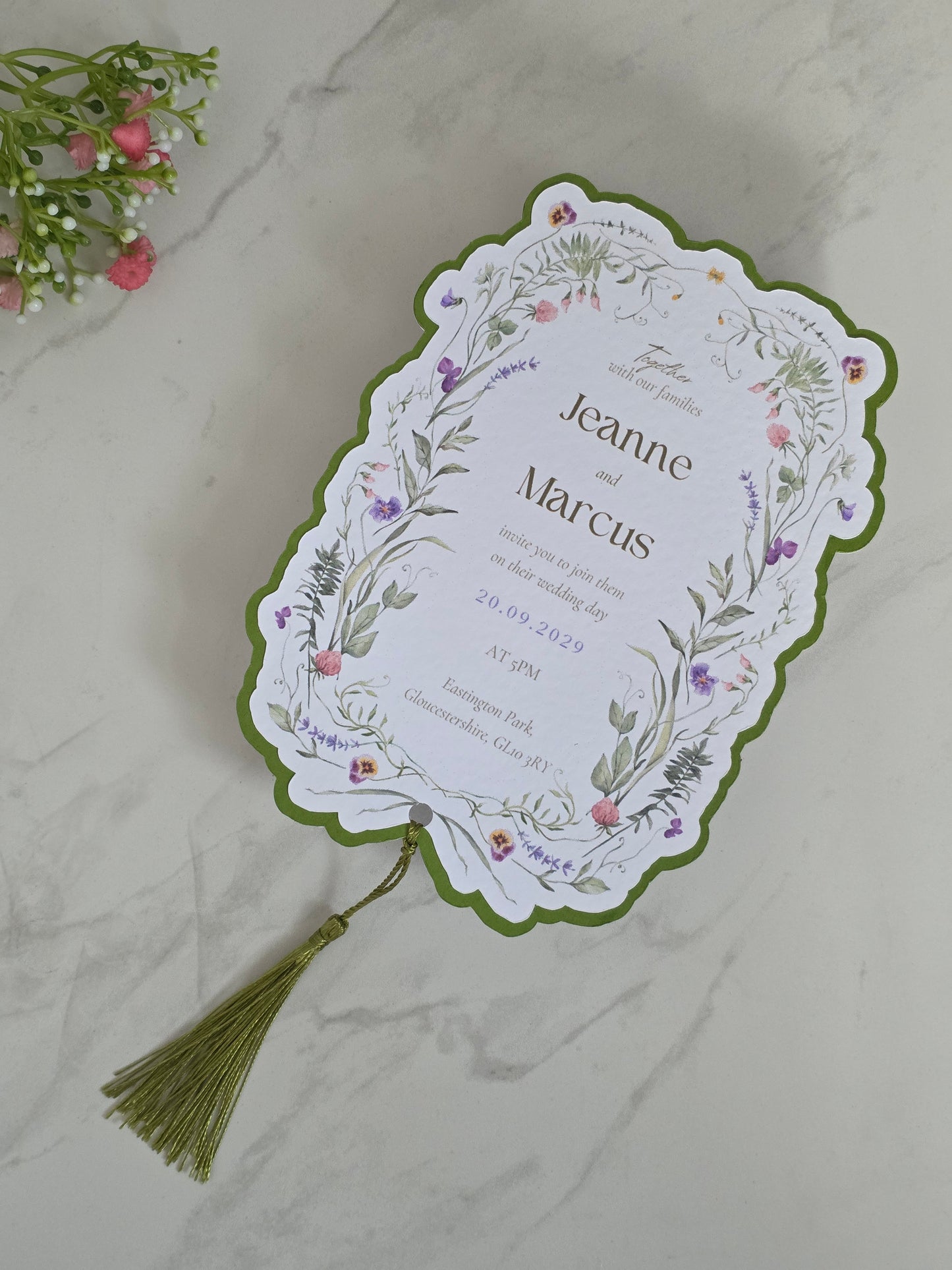Vintage Floral- Wedding Invitation