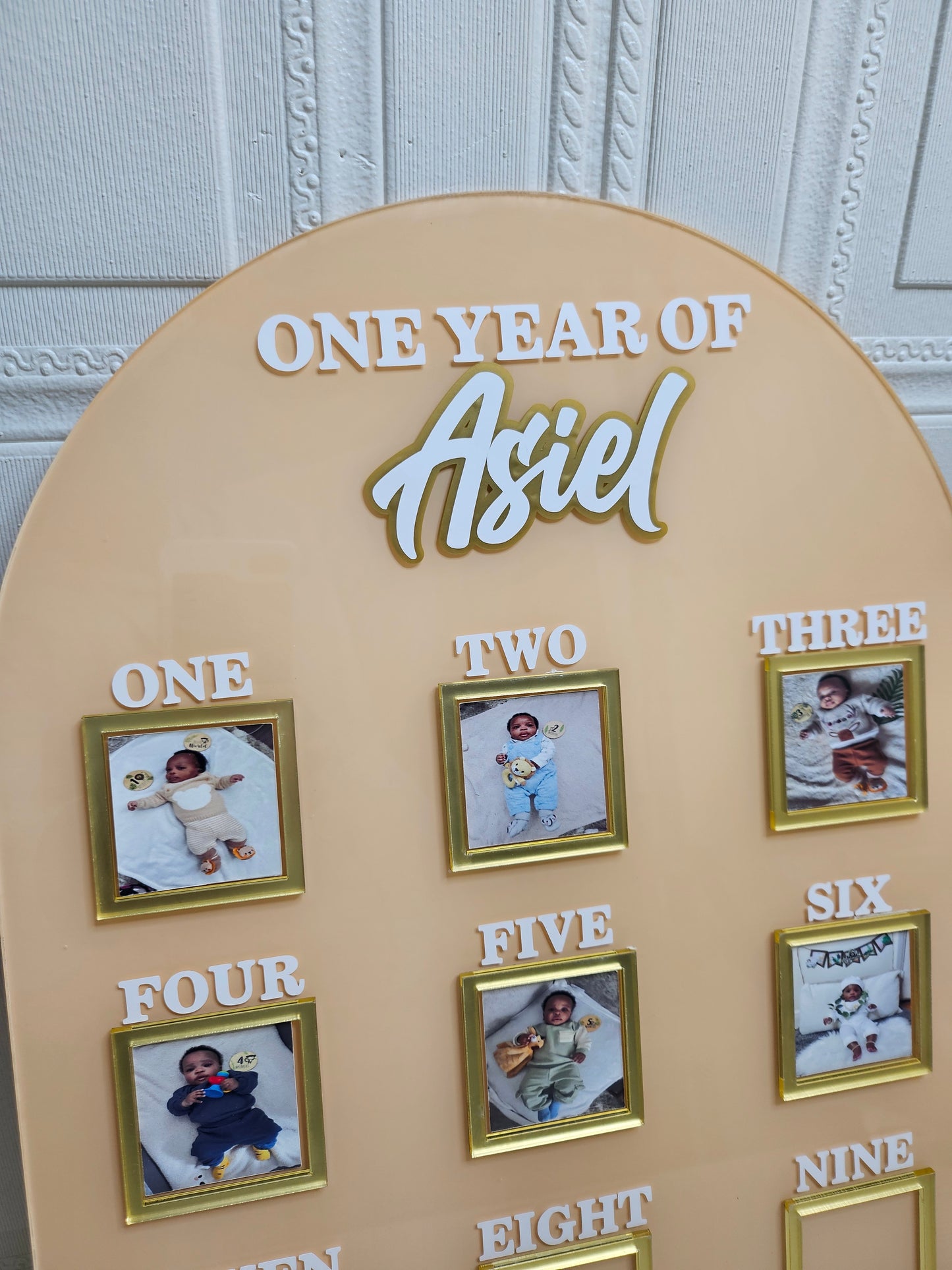 Personalised 12 Months Sign