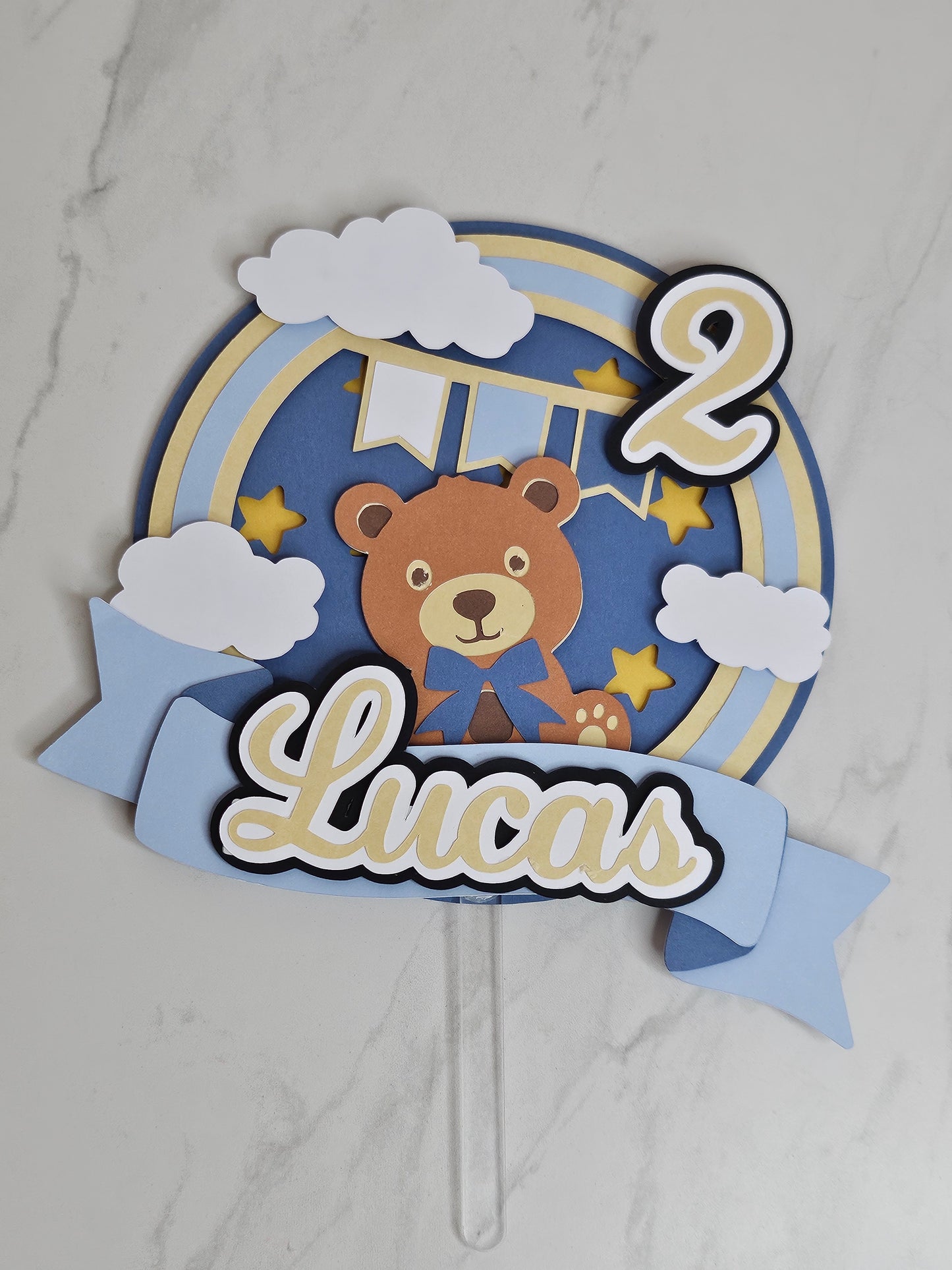 Personalised Bear Cake Topper
