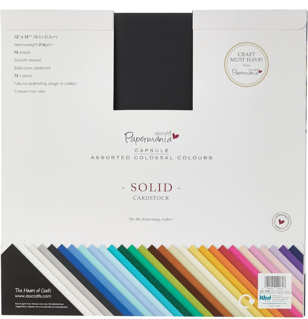 12x12 Cardstock-Pack of 75