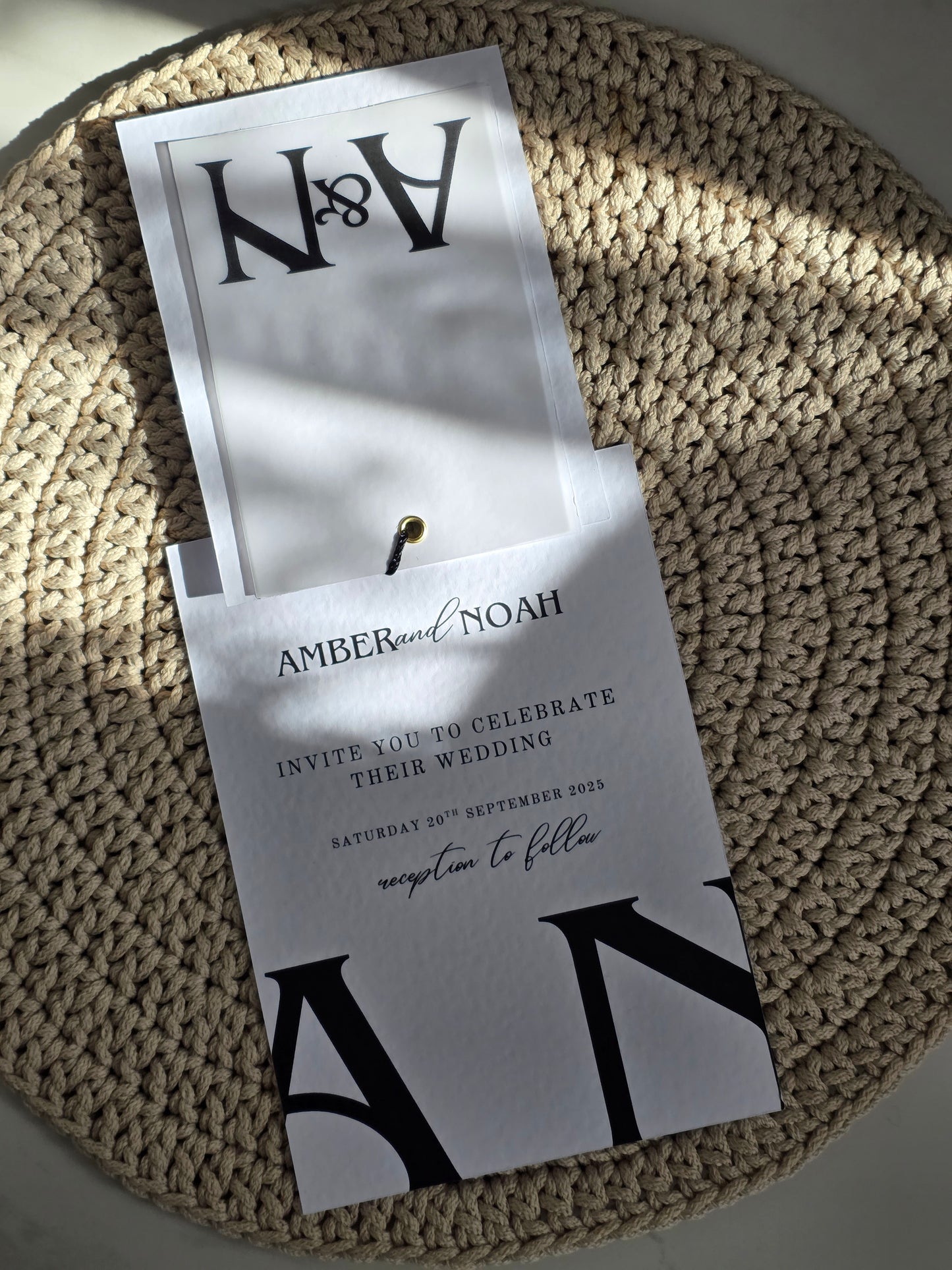 Monochrome Wedding Invitation