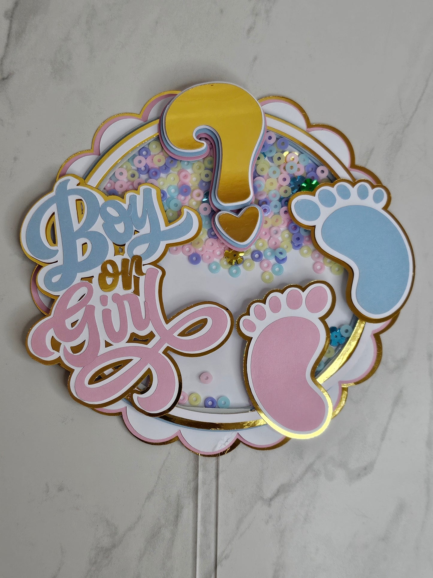 Boy or Girl Cake Topper
