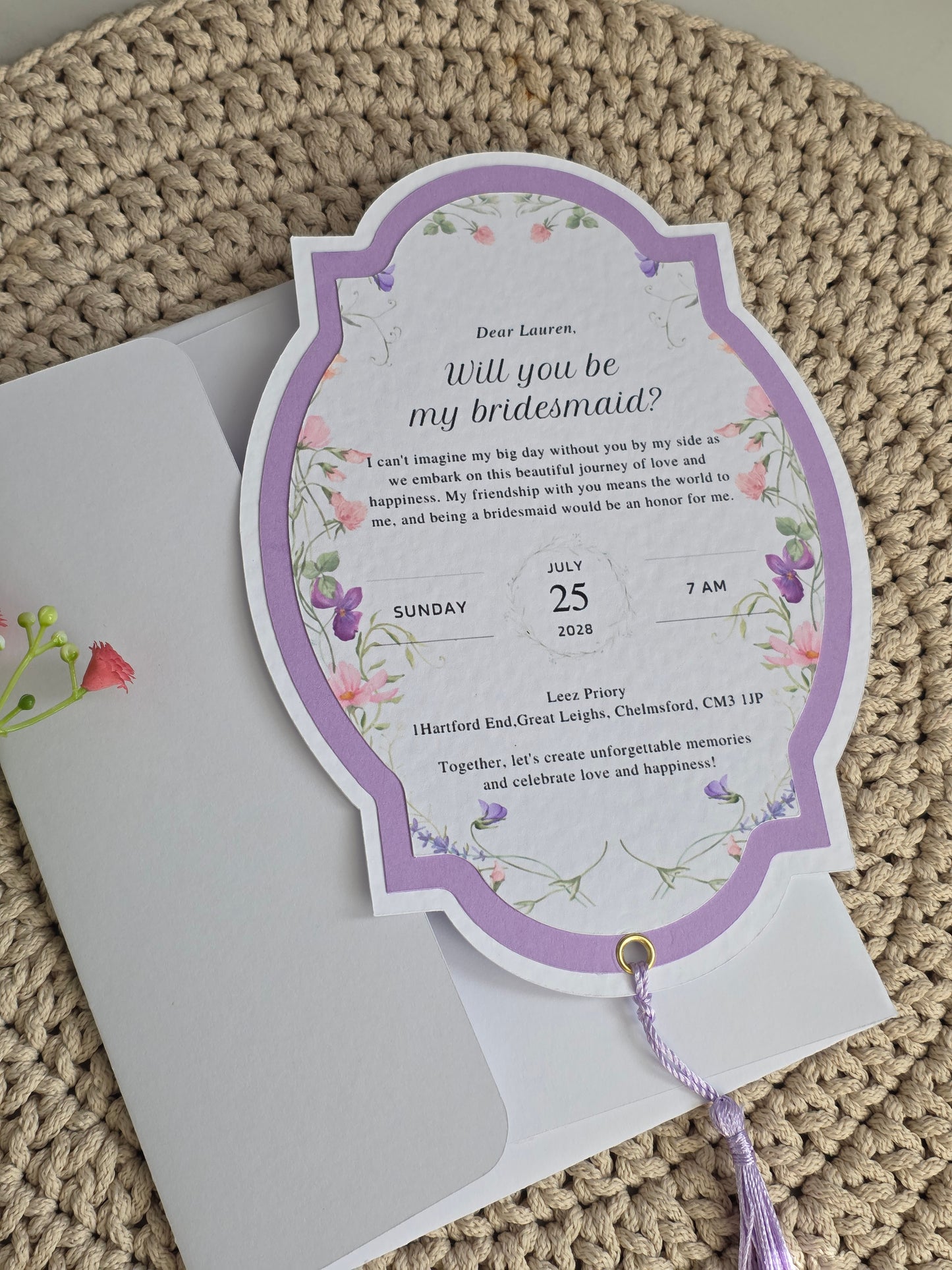 Bridesmaid Proposal Invitation