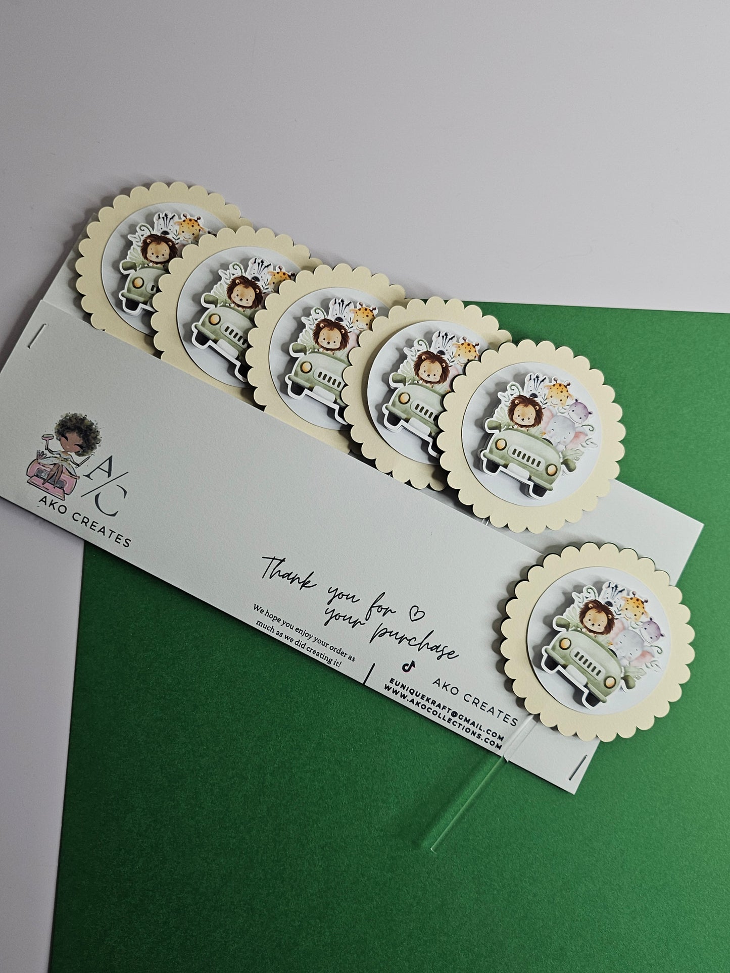 Safari Cupcake Topper