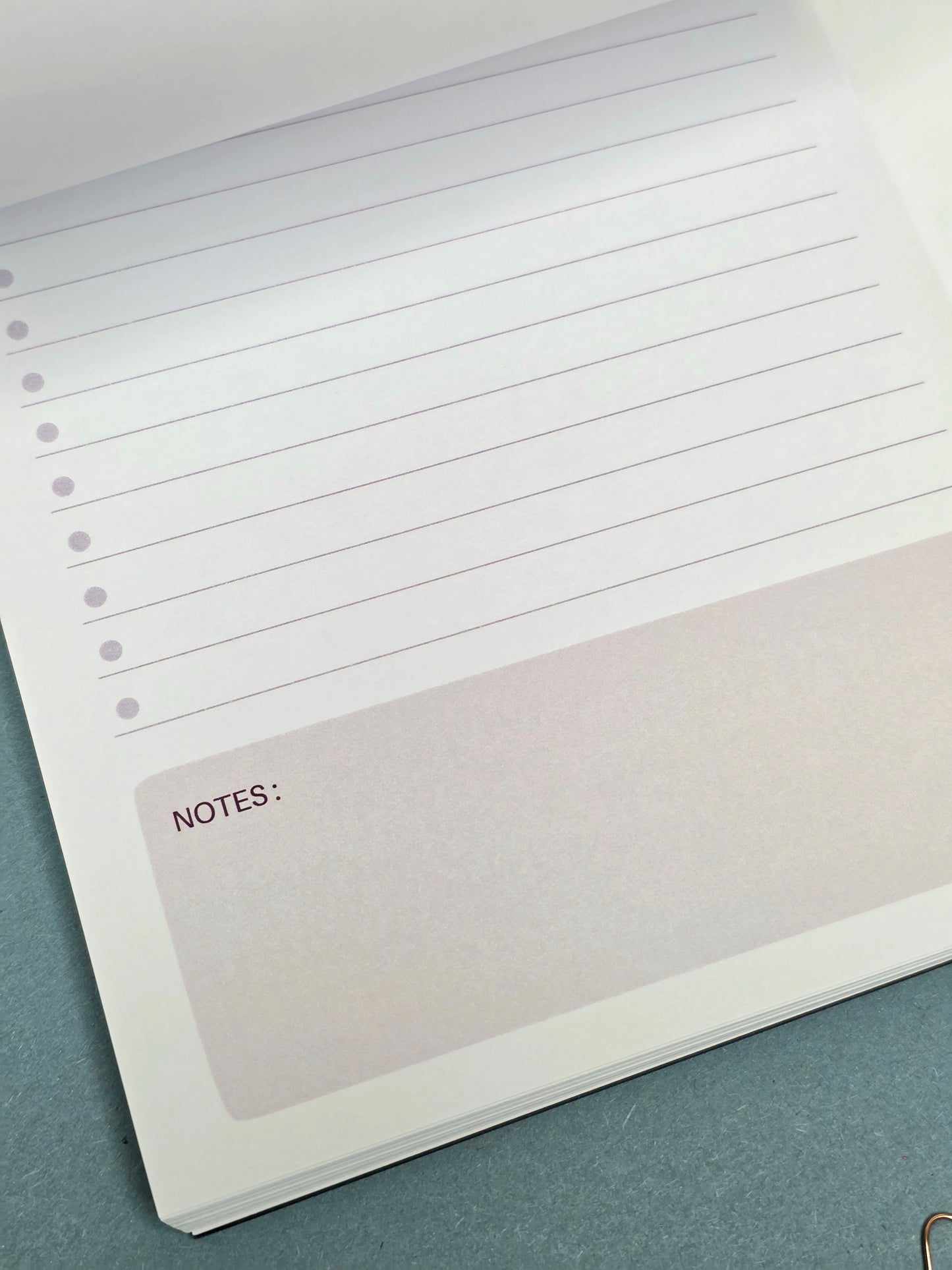 Purple To Do List Note Pad A5