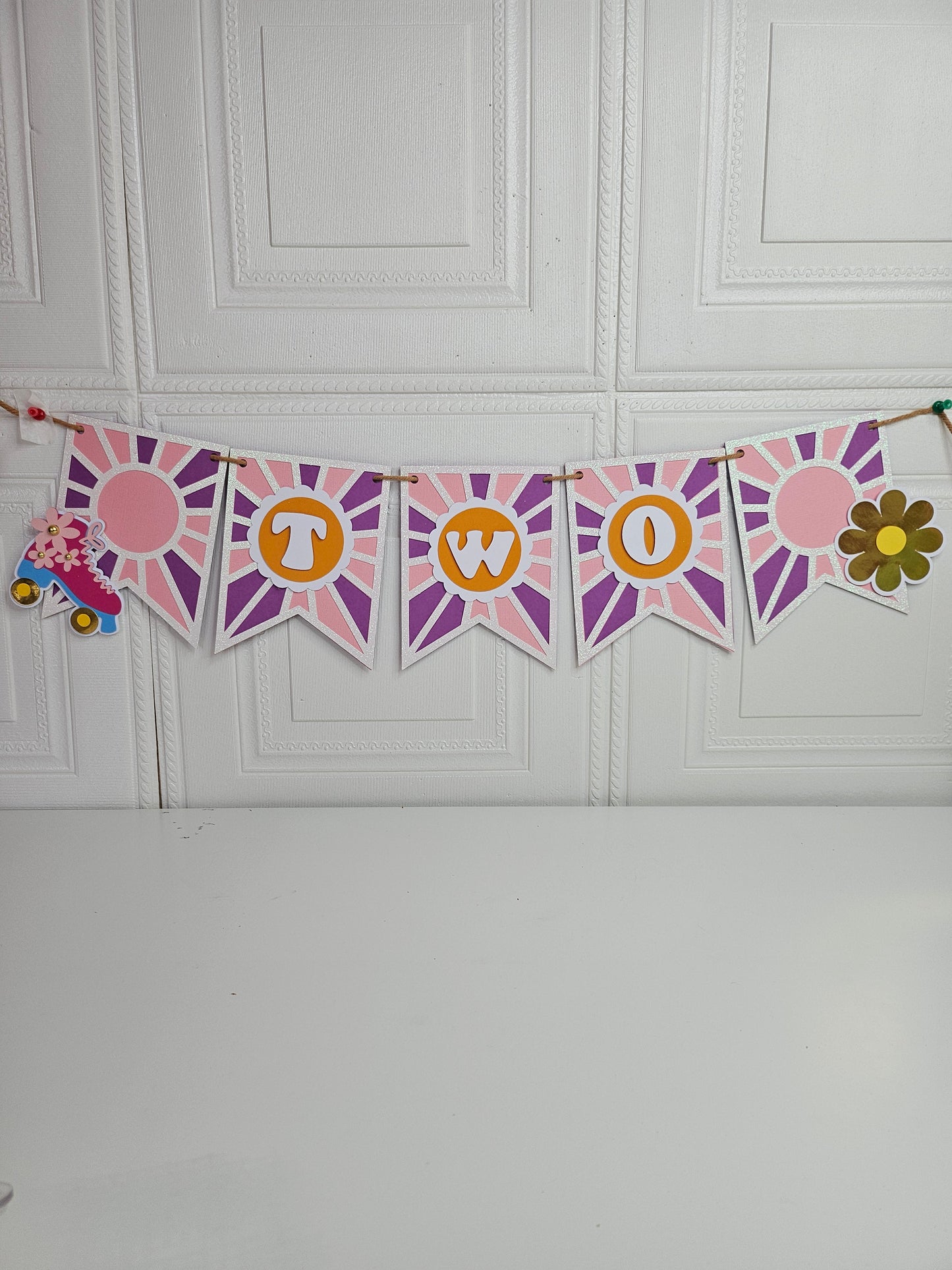 Groovy Rolling Into - Birthday Banner