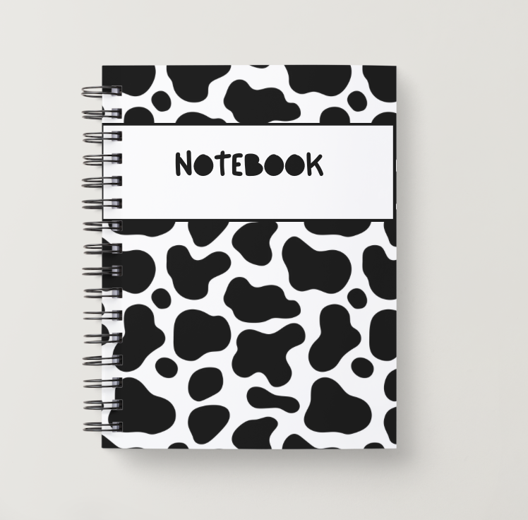 Cow Print A5 Note Book