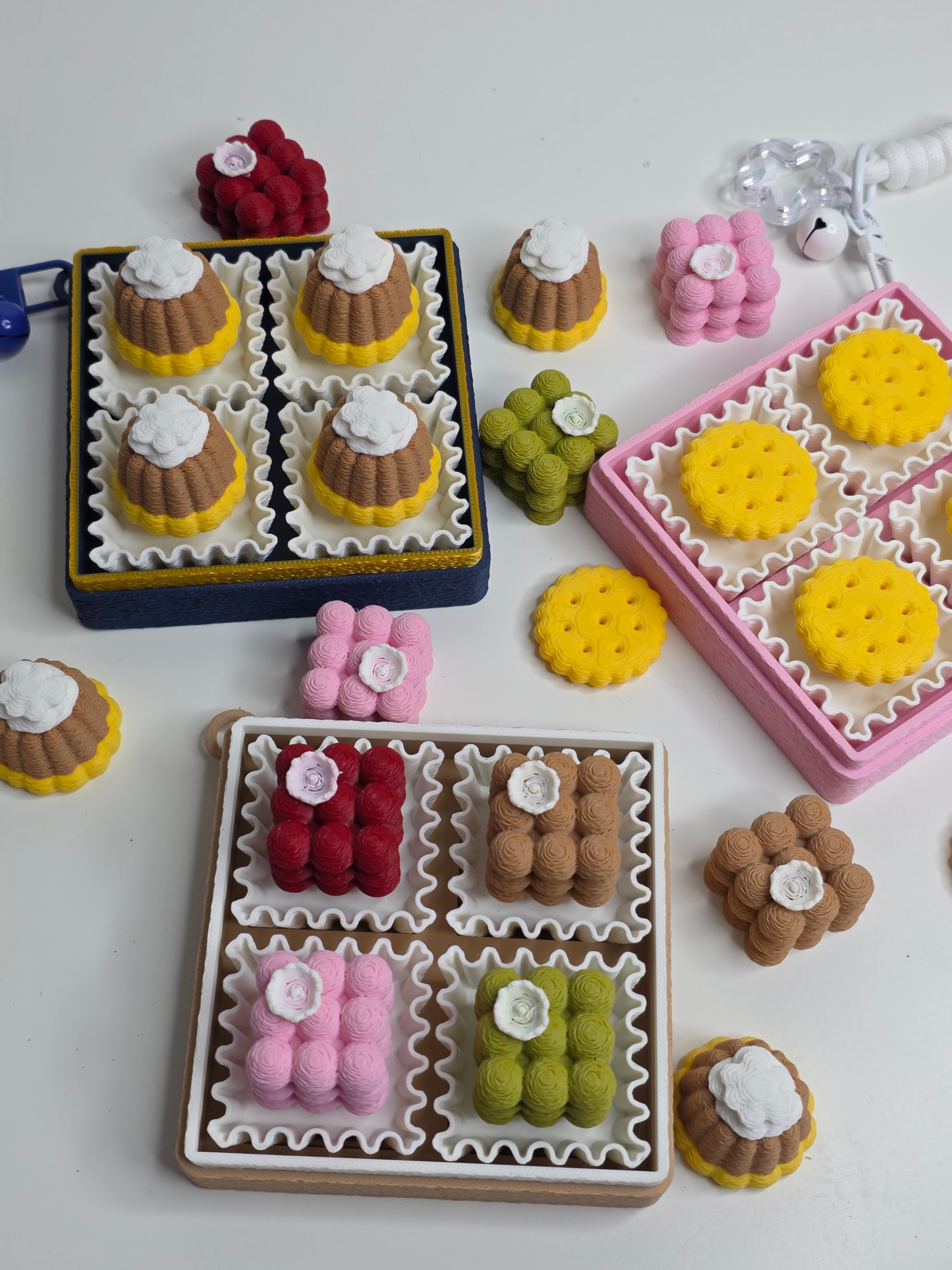 Sweet Dessert Clicker Toy Key Charm