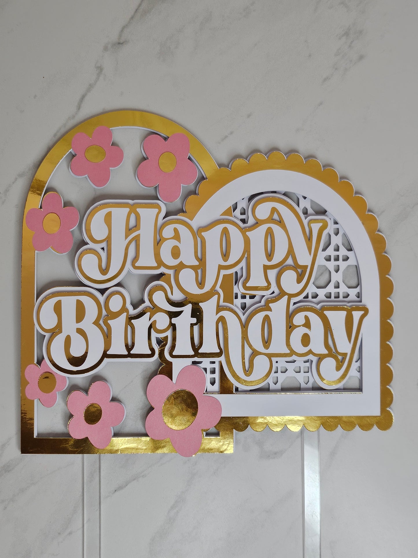 Happy Birthday Cake Topper