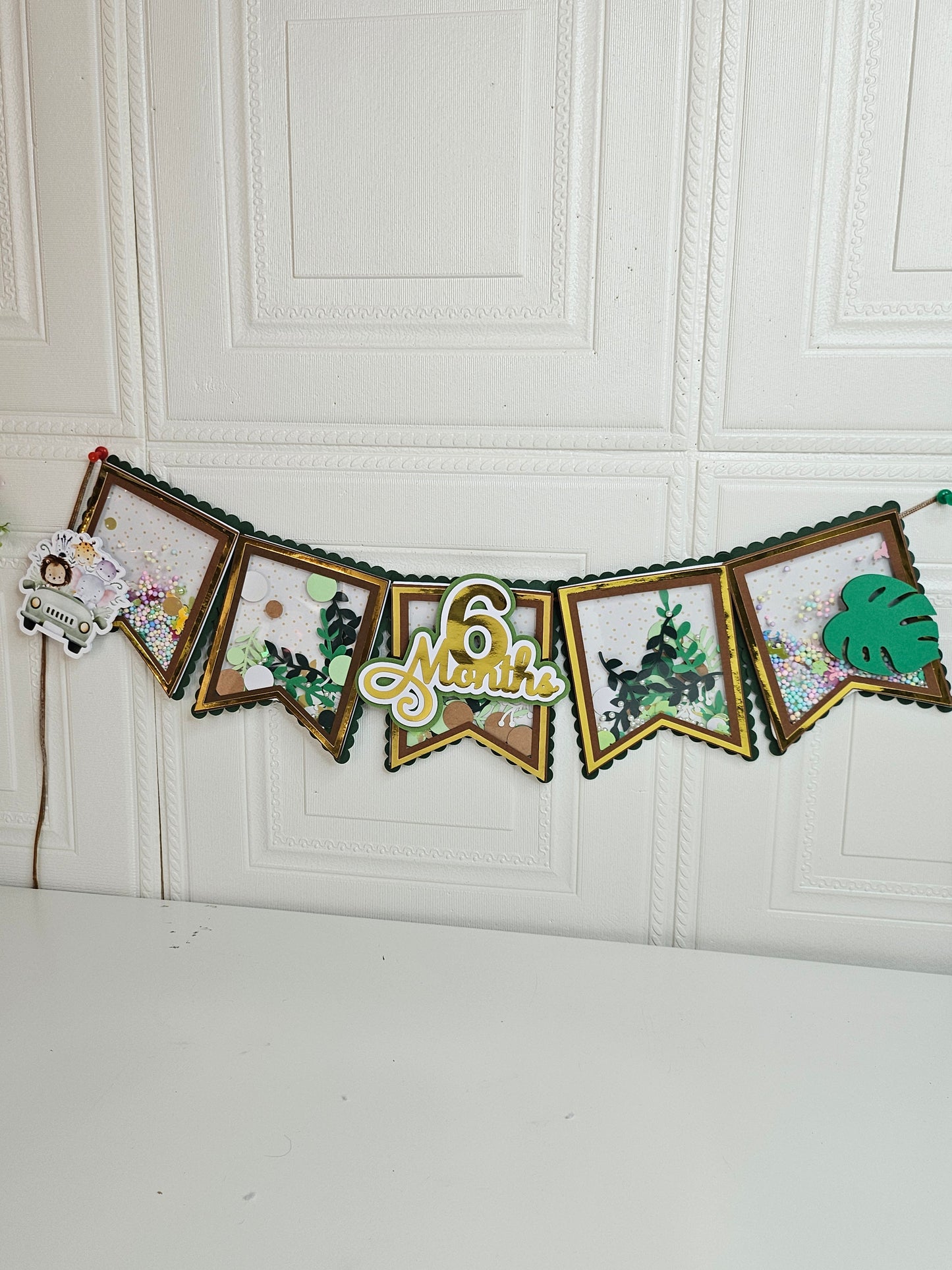 Safari Shaker Birthday Banner