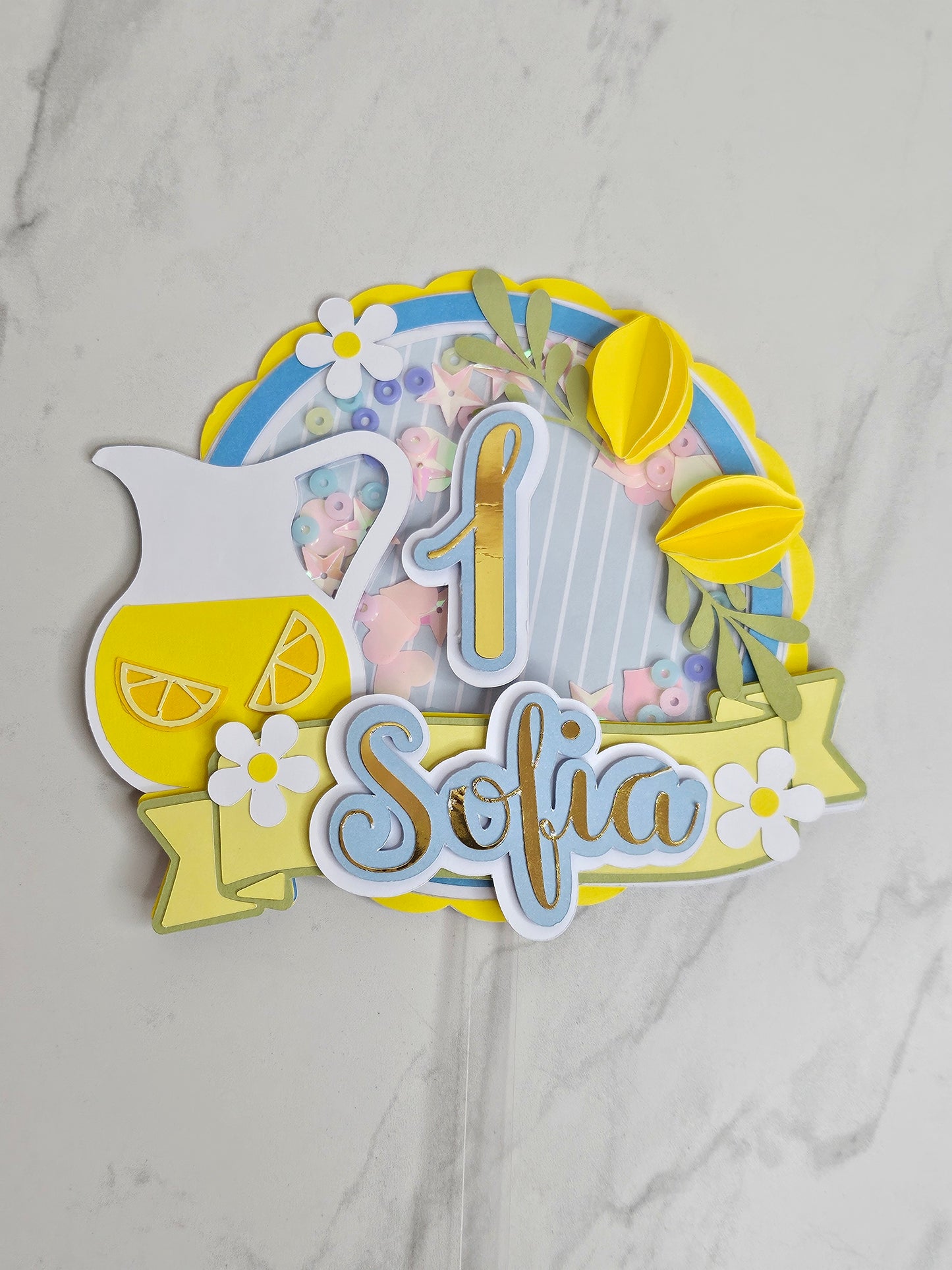 Personalised Lemonade Cake Topper