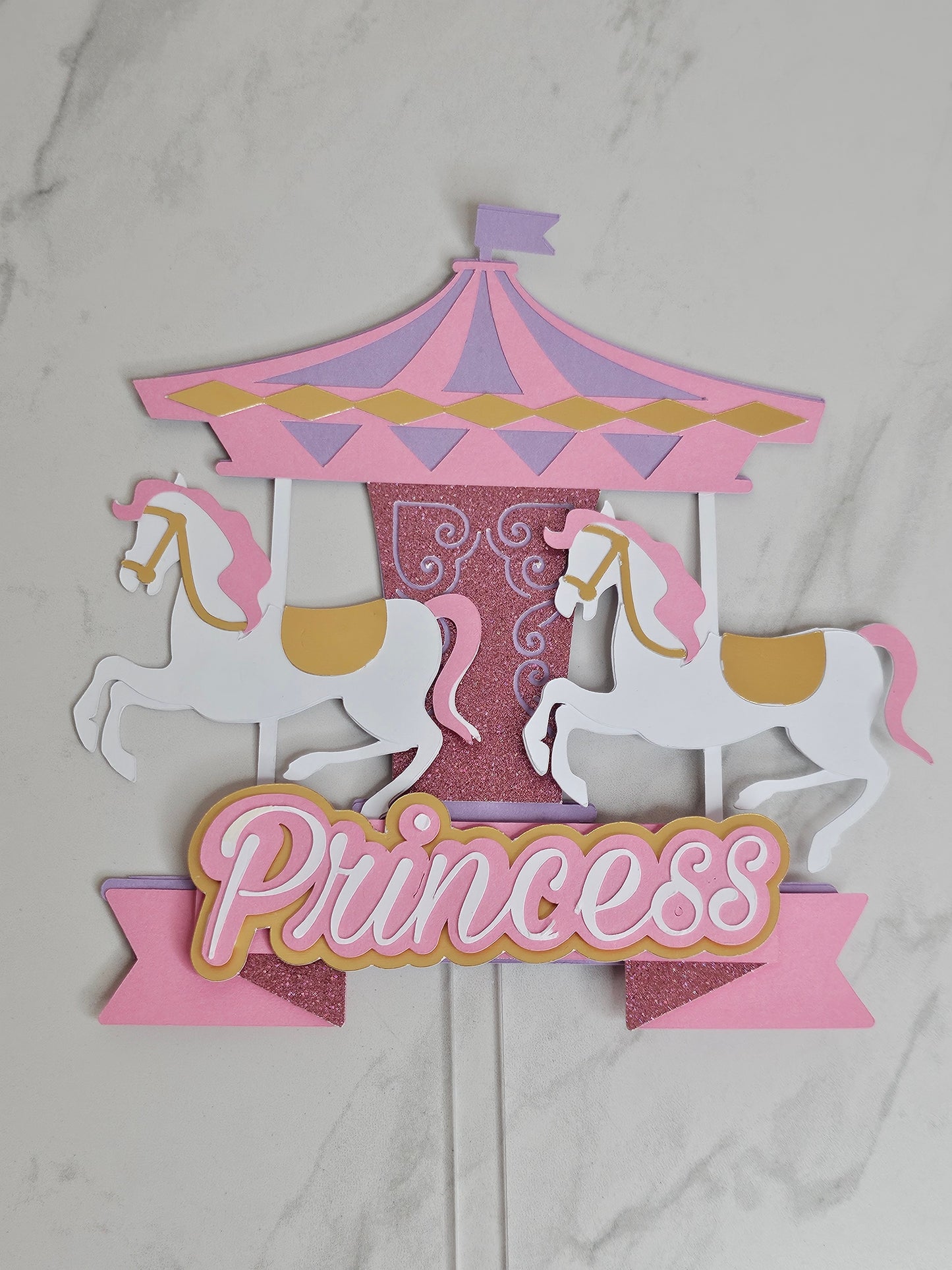Personalised Carousel Cake Topper