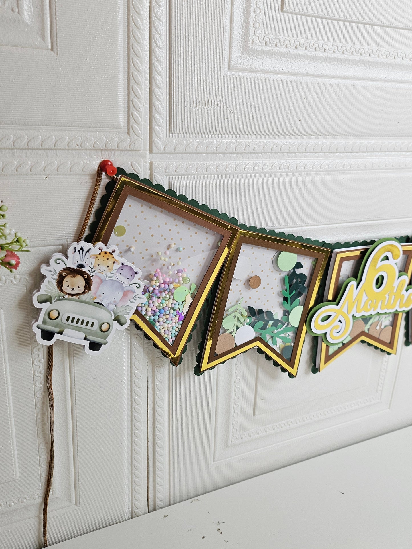 Safari Shaker Birthday Banner