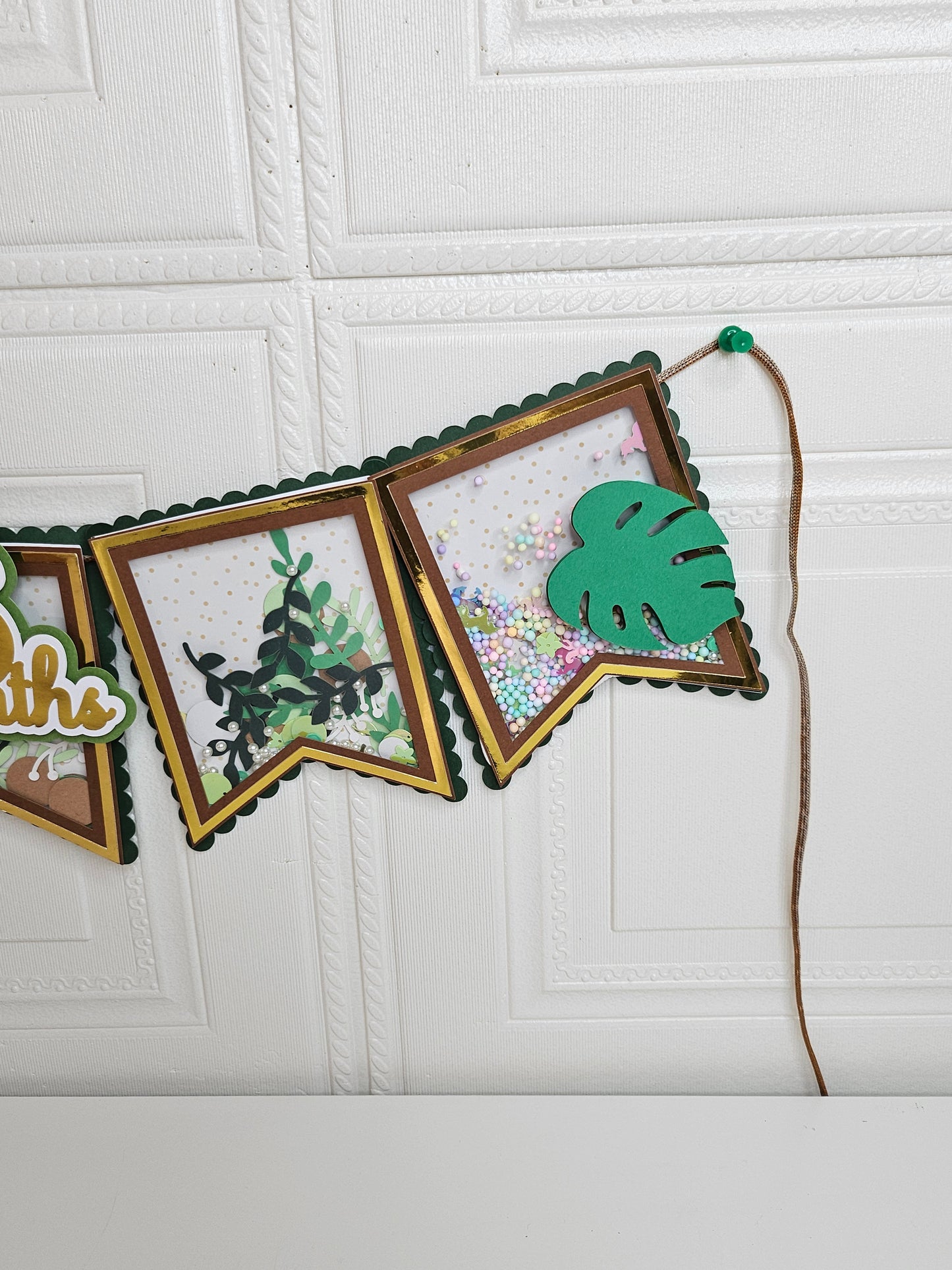 Safari Shaker Birthday Banner