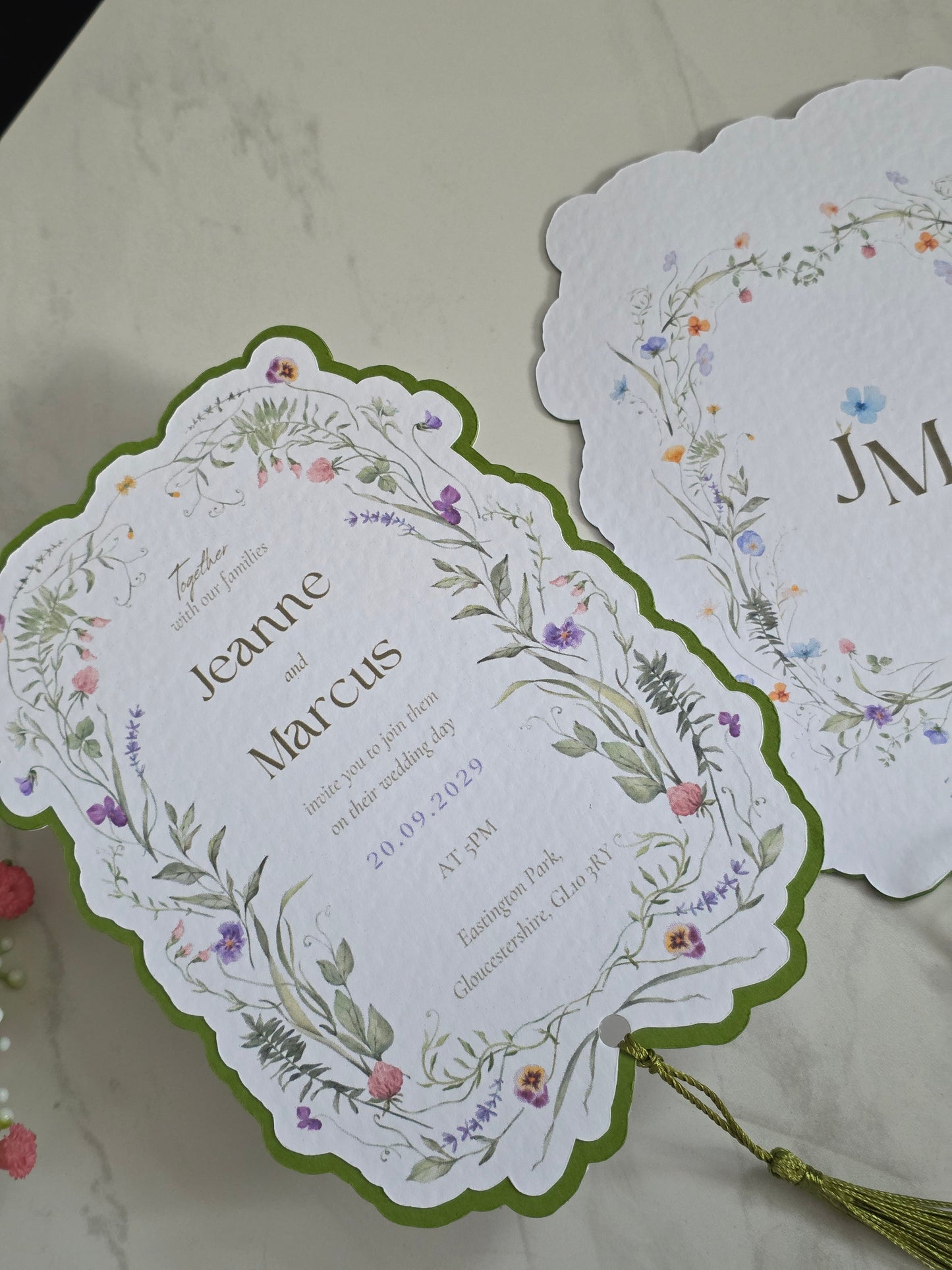 Vintage Floral- Wedding Invitation