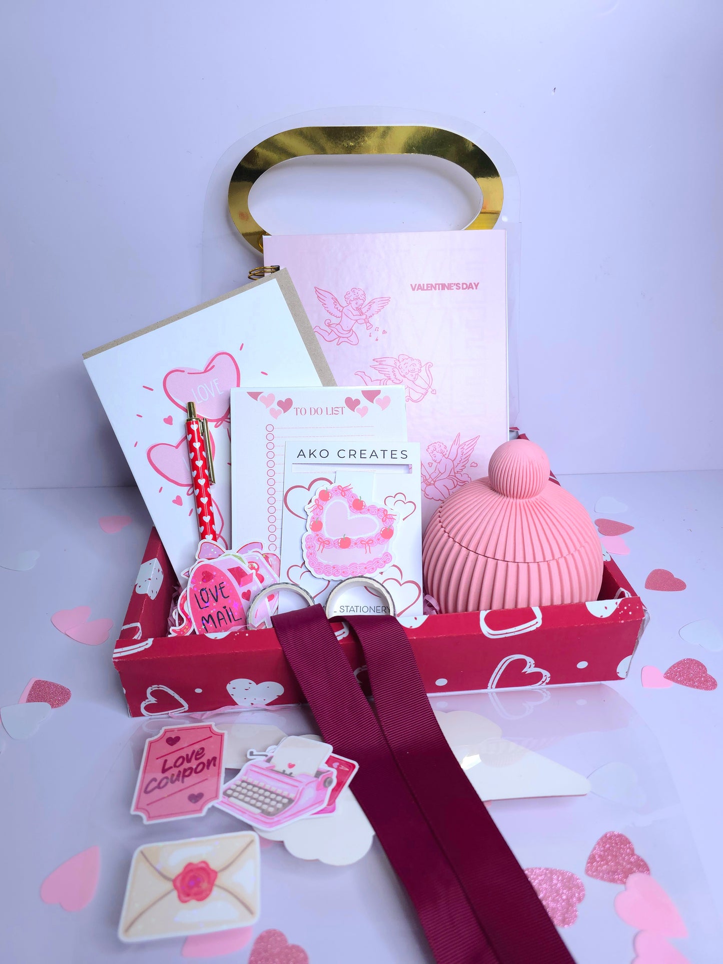 Be Mine Valentine Stationery Gift Tray