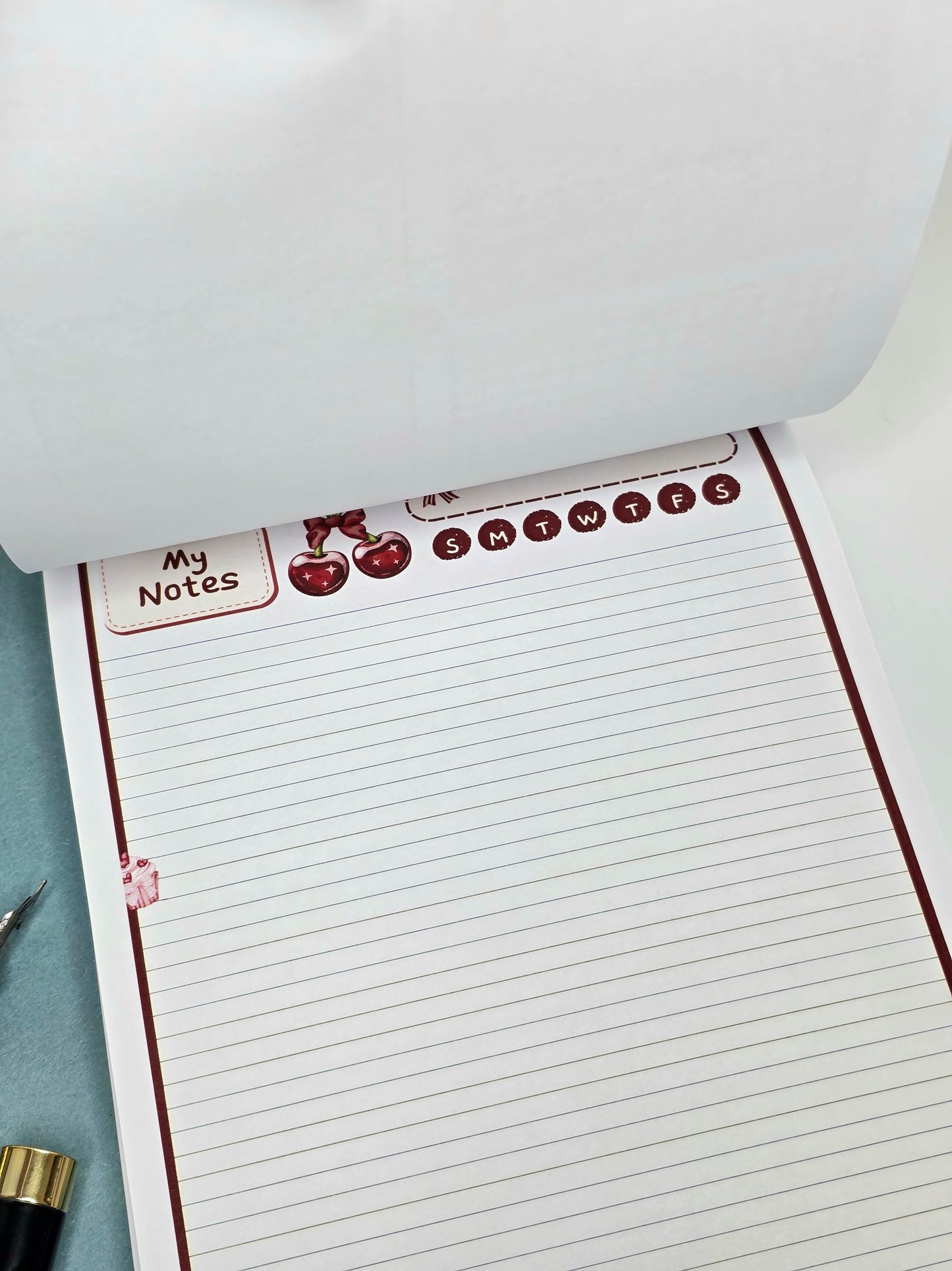 Cherry Daily Planner with Notes