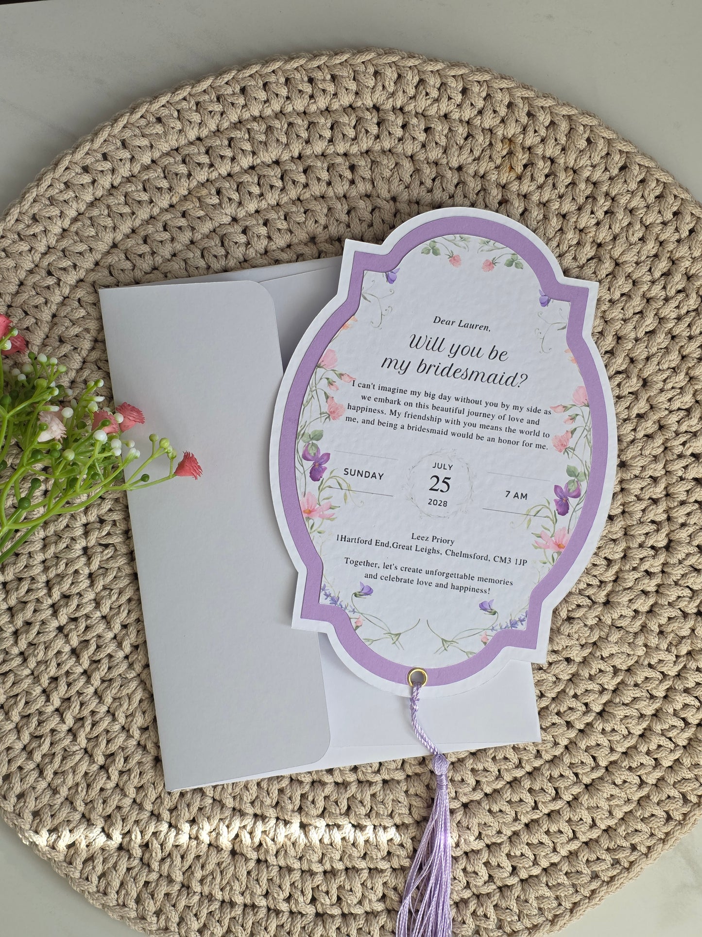 Bridesmaid Proposal Invitation