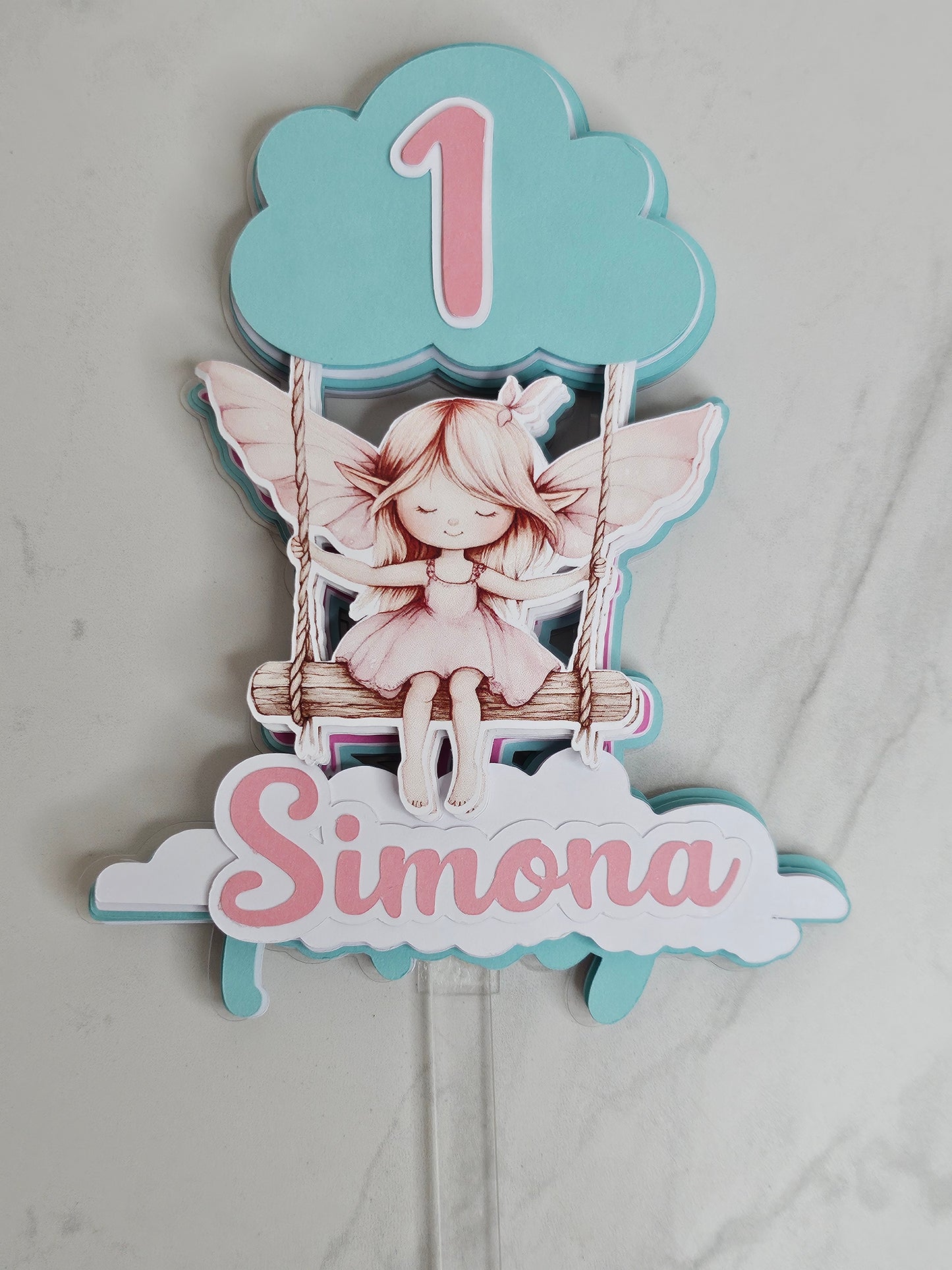 Personalised Fairy Cake Topper