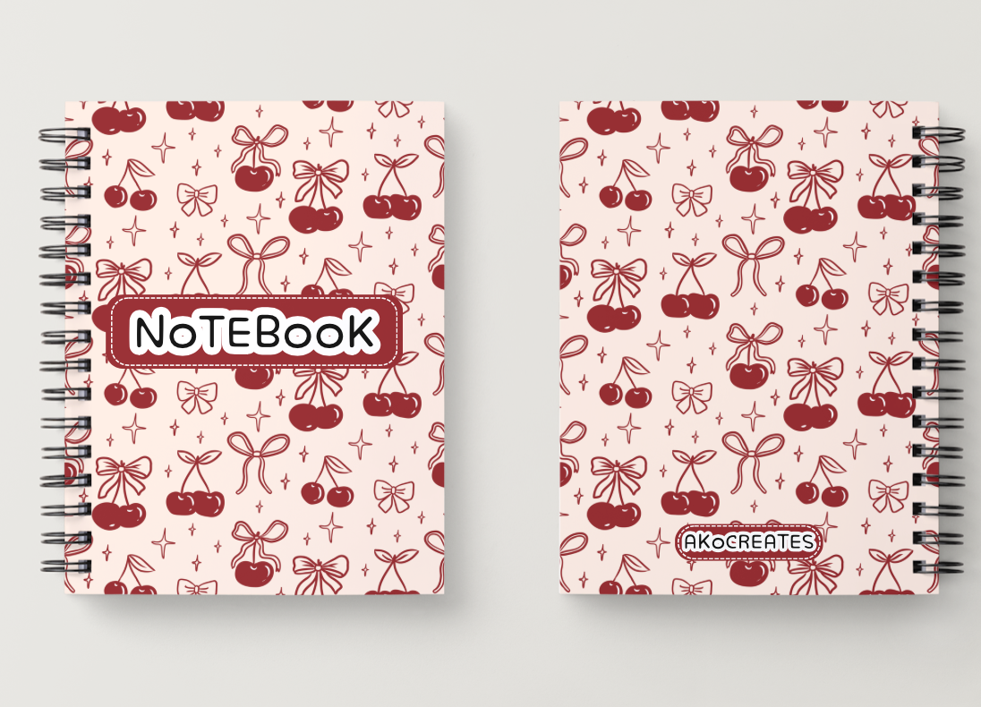 Red Cherries A5 Note Book