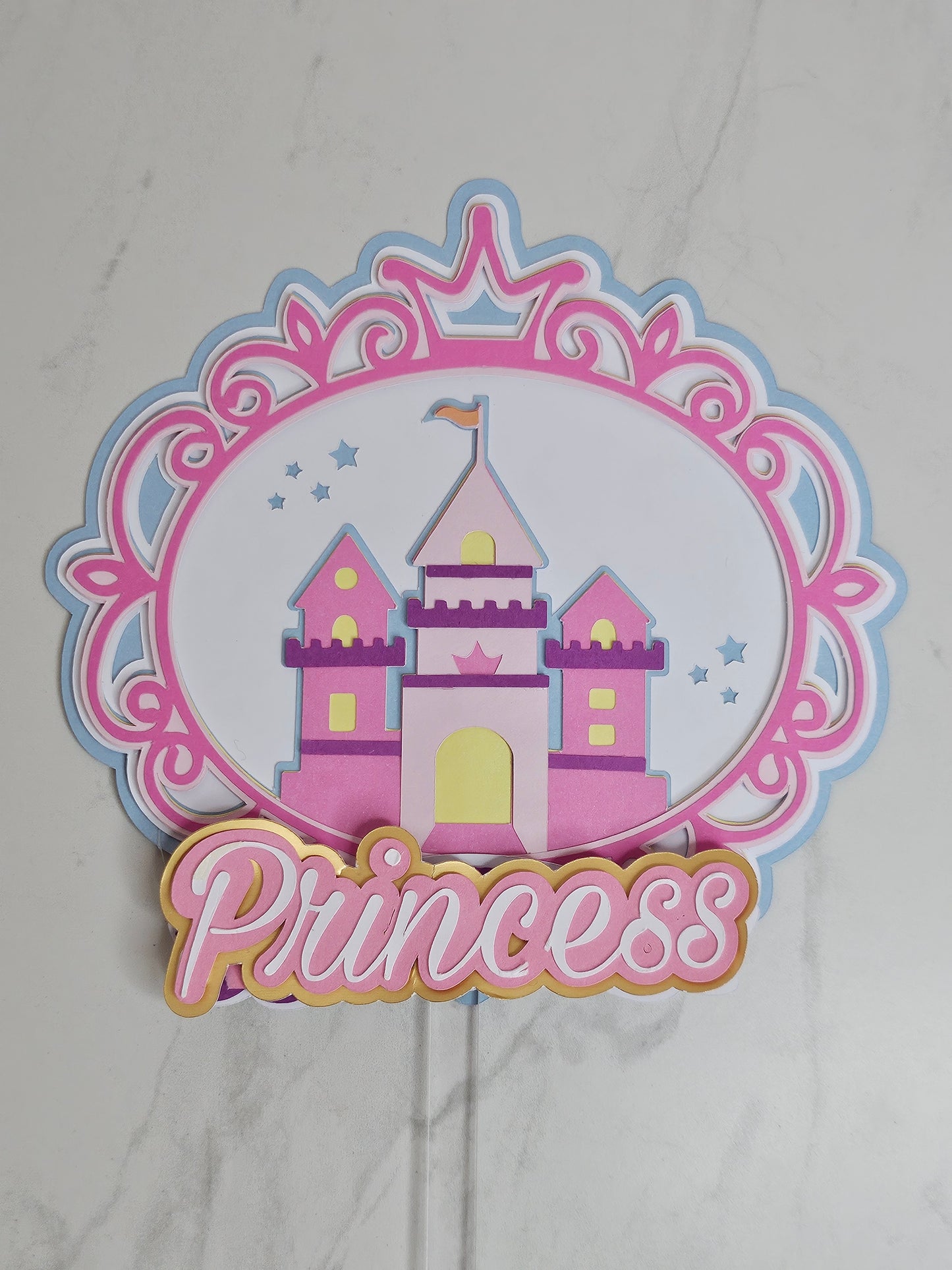 Personalised Castle Cake Topper