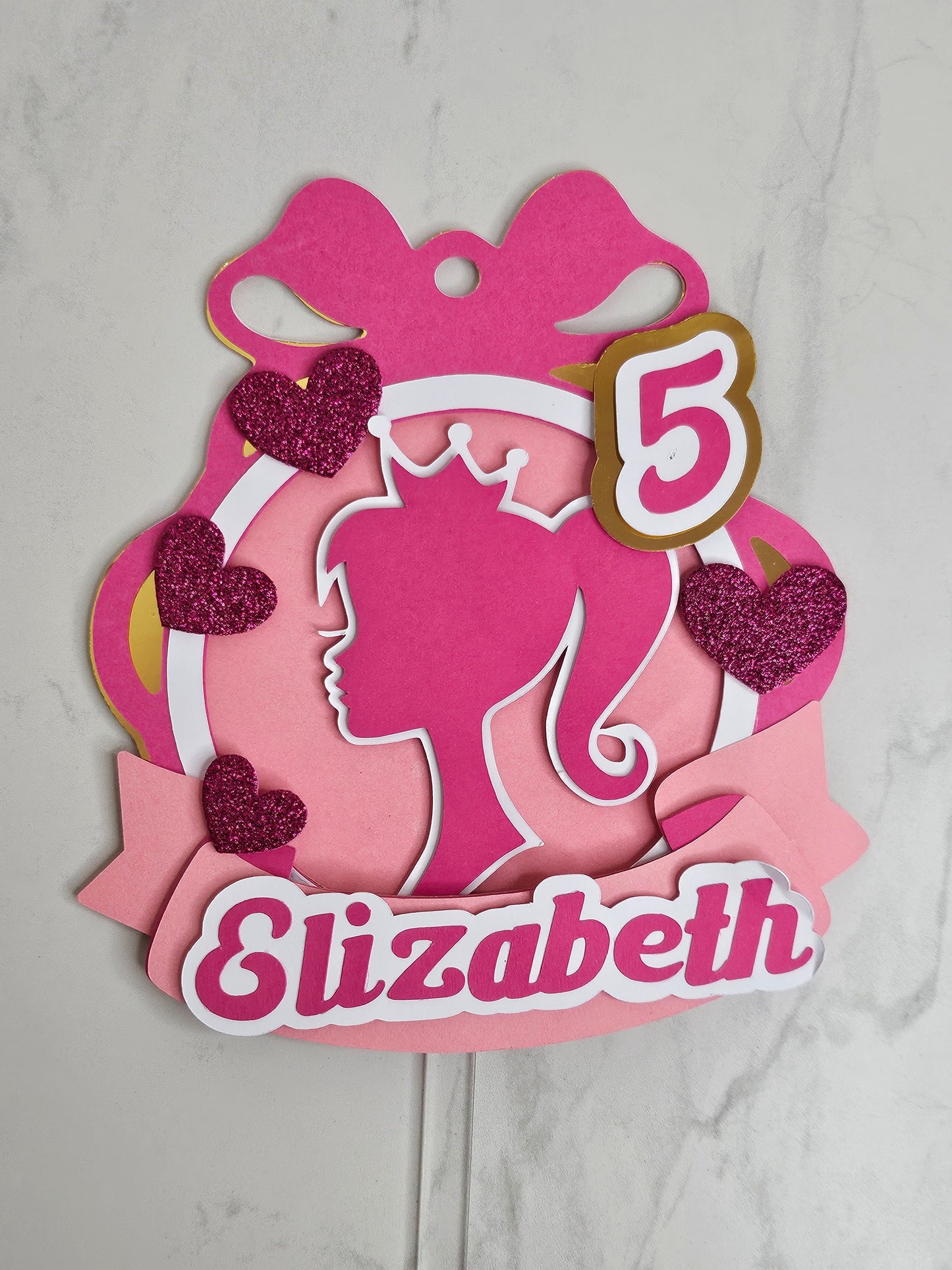 Personalised Barbie Cake Topper