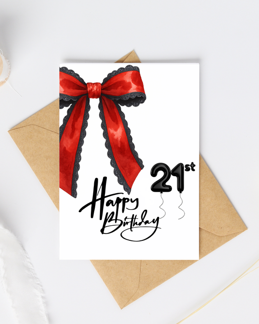 21st Birthday Card