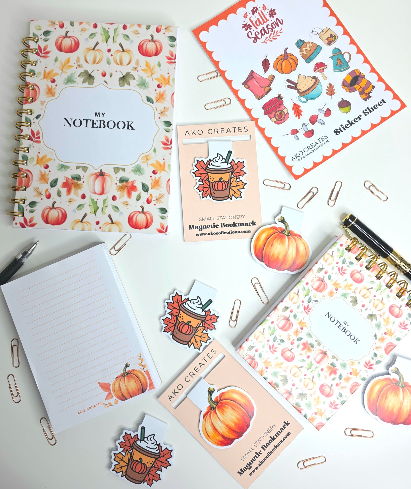 Fall Season A5 Notebook
