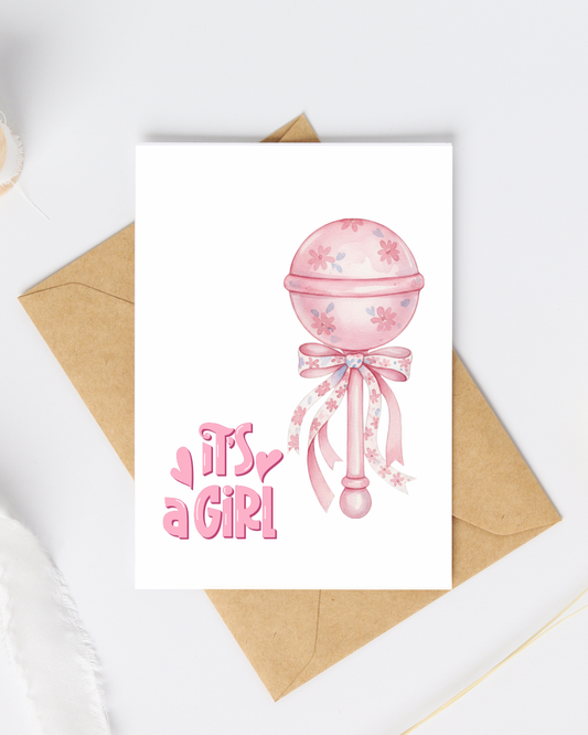 It's A Girl Card