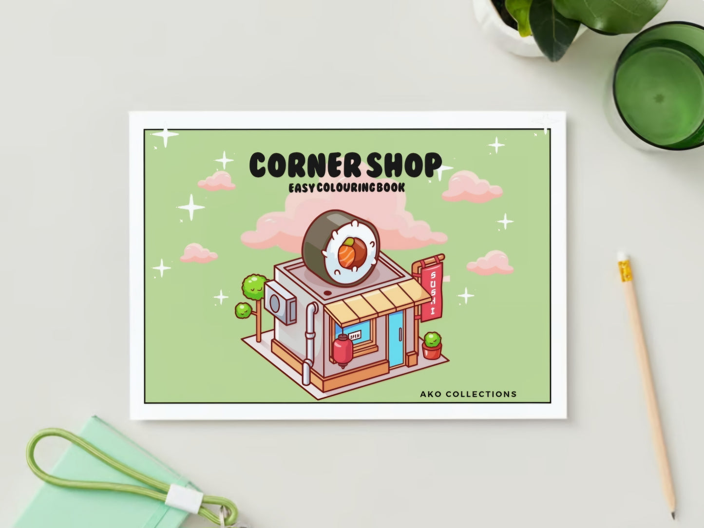 Corner Shop Colouring Book