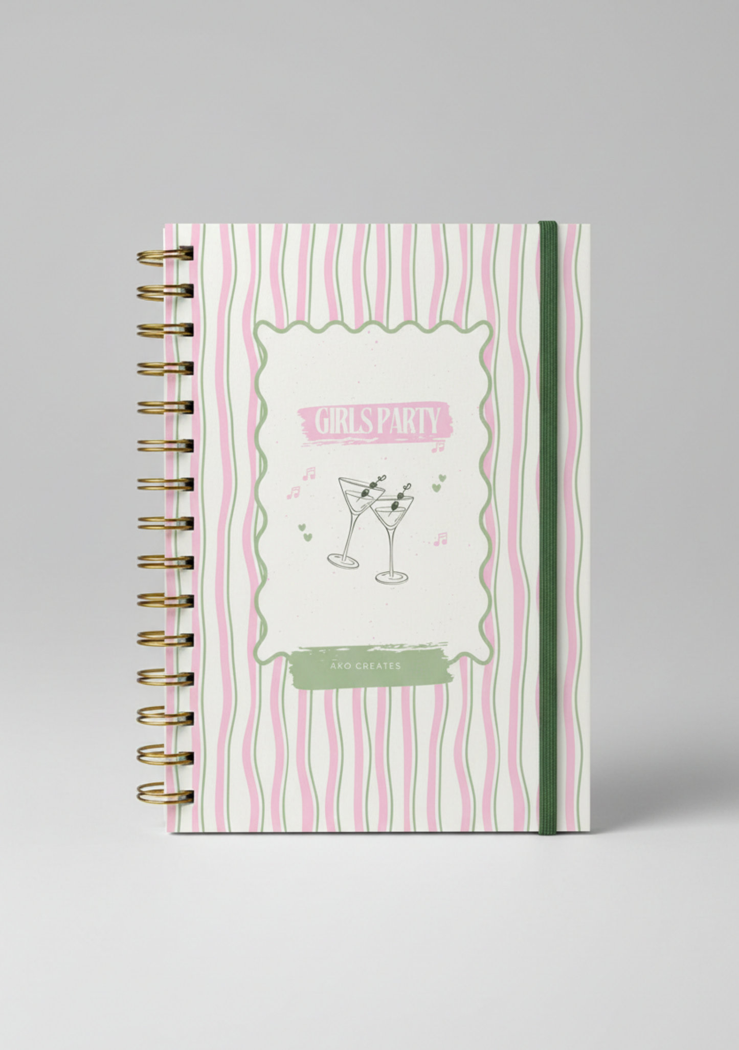 Girl's Party Notebook