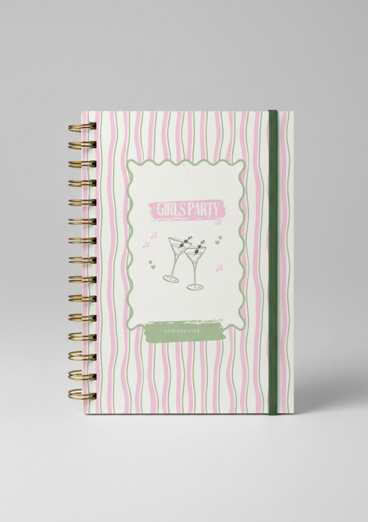 Girl's Party Notebook