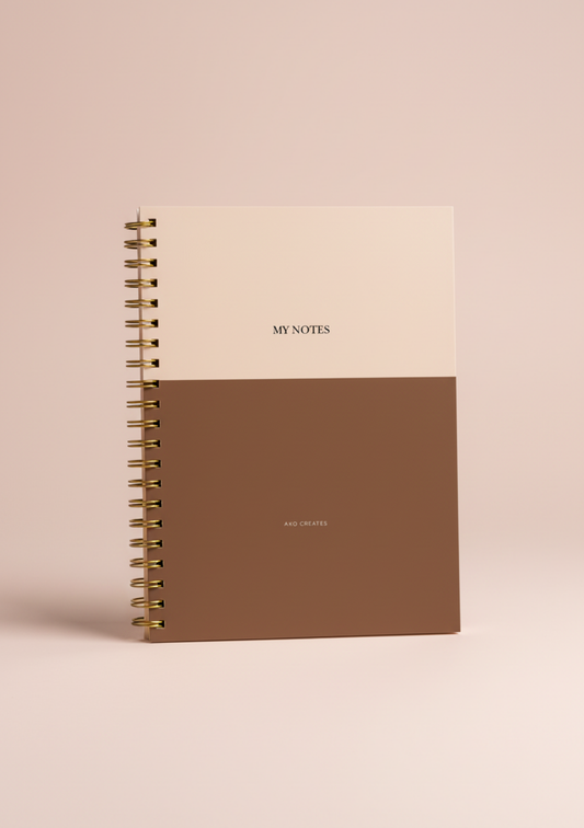 Minimalist Brown Notebook