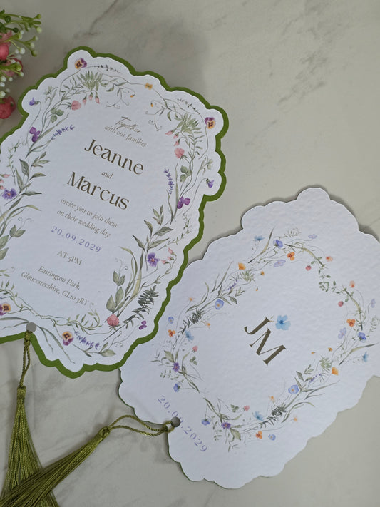 Vintage Floral- Wedding Invitation