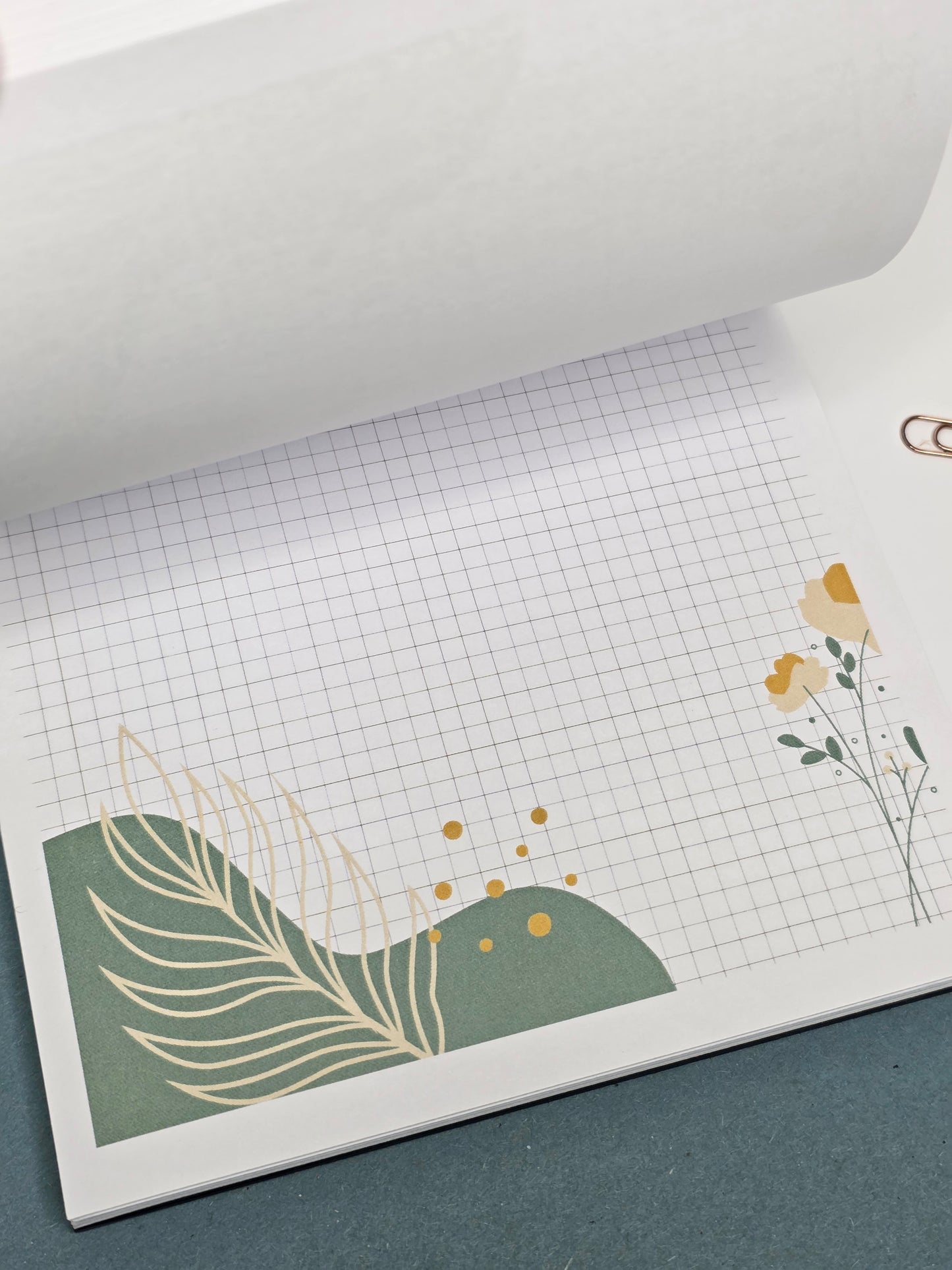 Floral Grid Notepad
