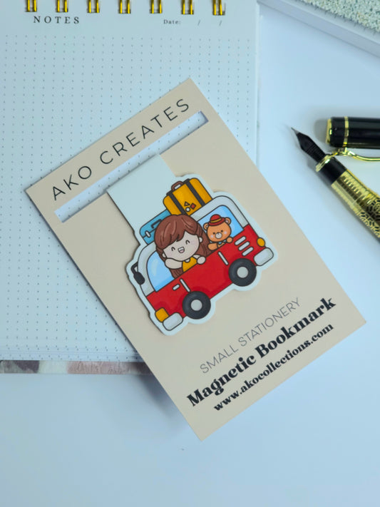 Road Trip Magnetic Bookmark