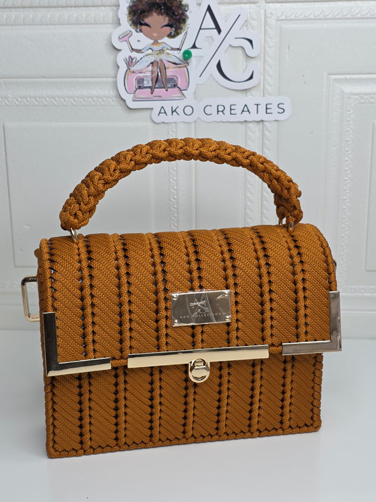 Misha Clutch Bag - Spiced Latte