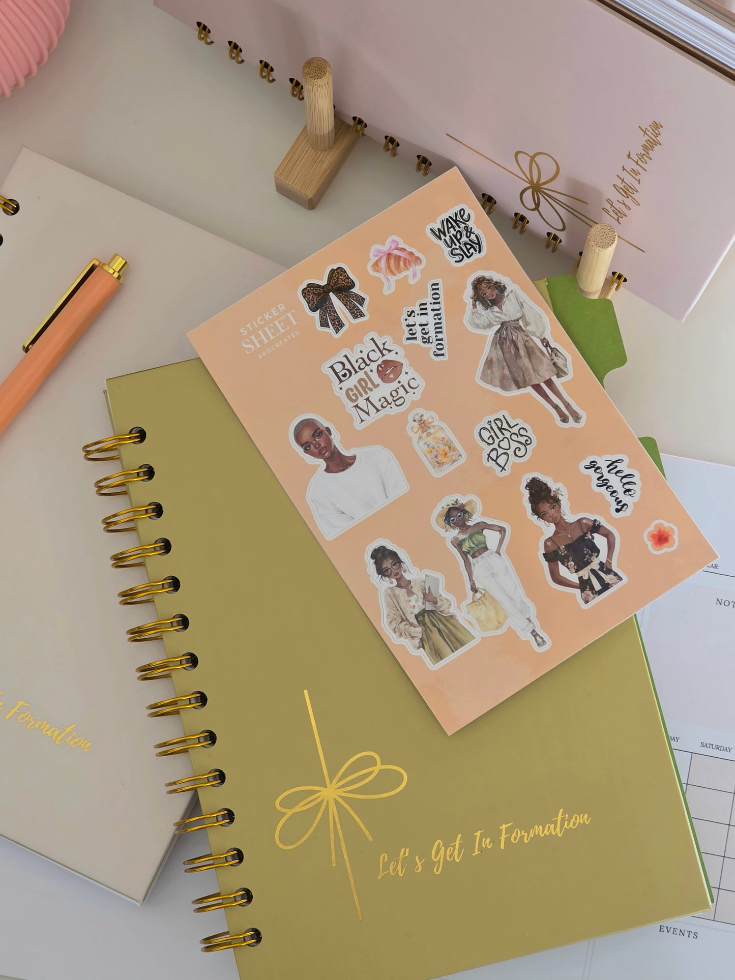 Let's Get In Formation Undated Planner