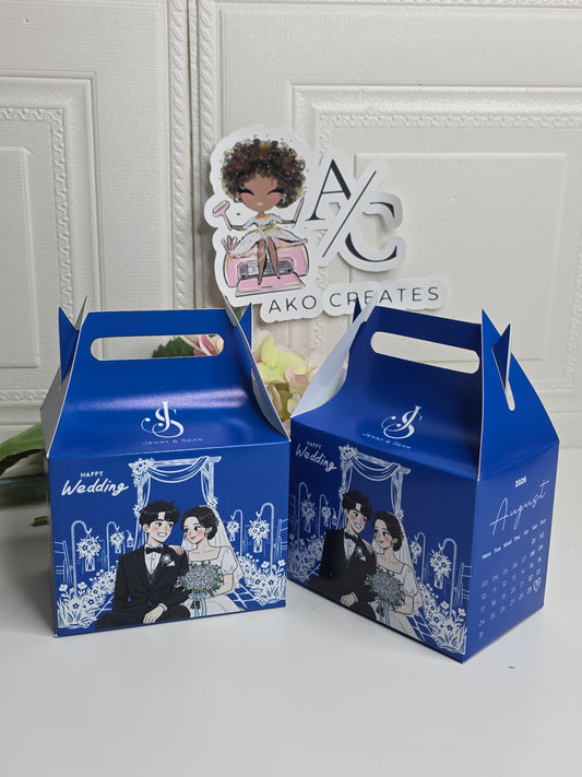 Custom Gable Wedding Favour Box