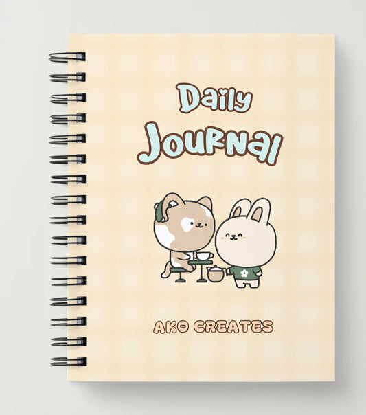 Cute Cat Coffee Daily Journal A5
