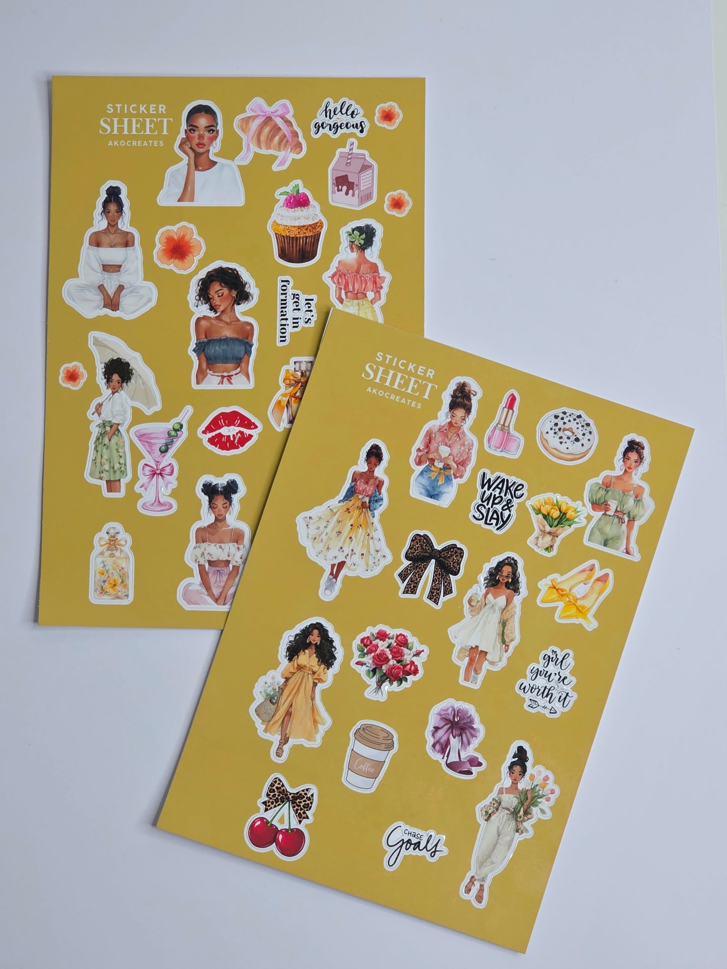 Sticker Sheet - Medium/Olive Skin Tone
