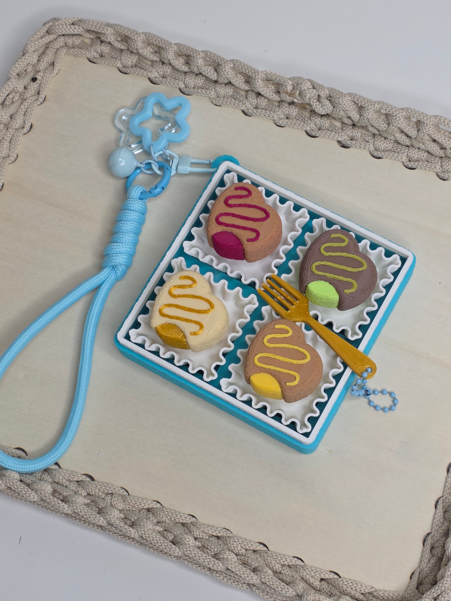 Sweet Dessert Clicker Toy Key Charm