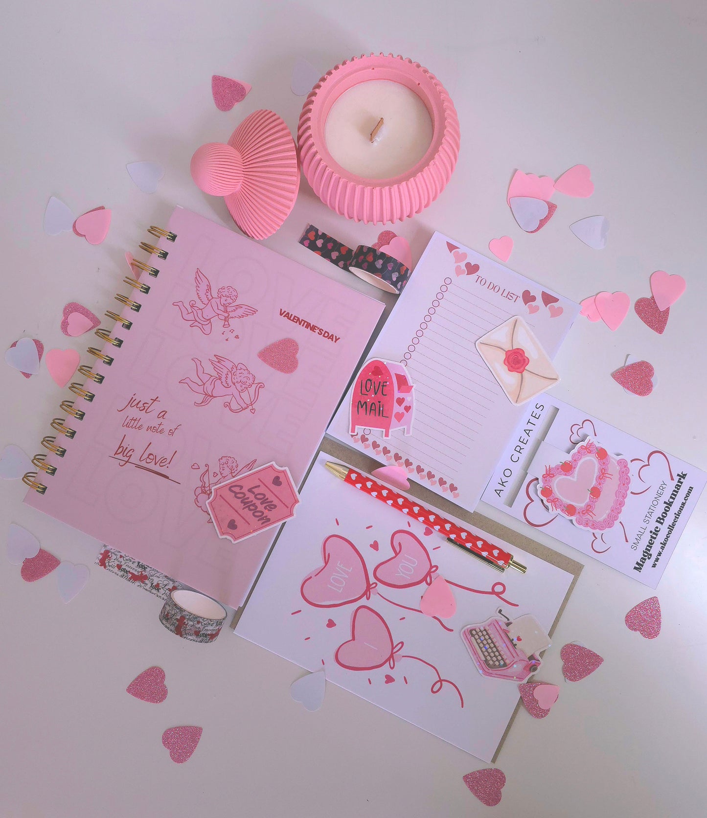 Be Mine Valentine Stationery Gift Tray