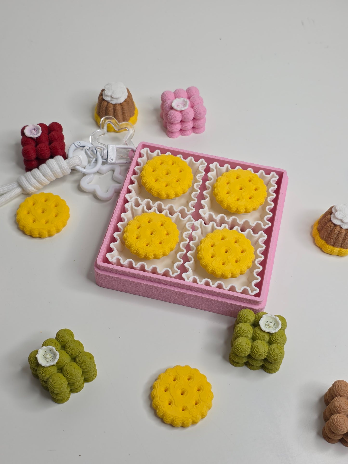 Sweet Dessert Clicker Toy Key Charm
