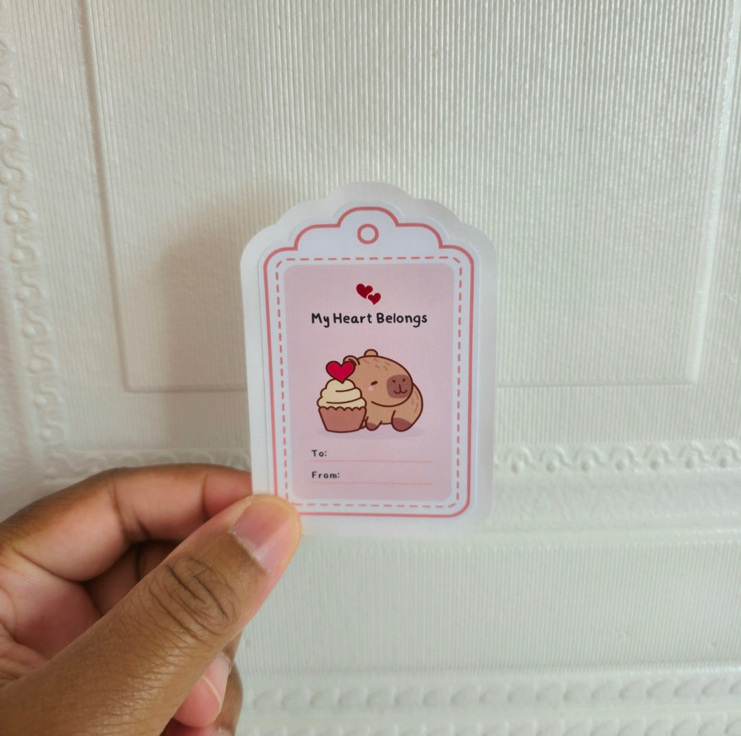 Capy Valentine Stickers
