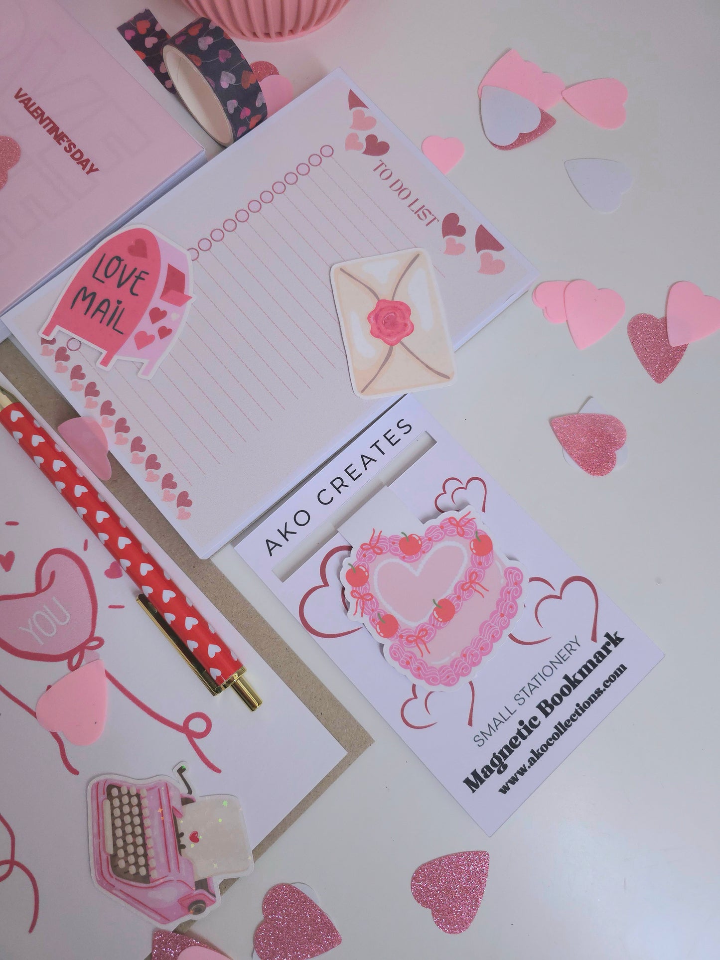 Be Mine Valentine Stationery Gift Tray